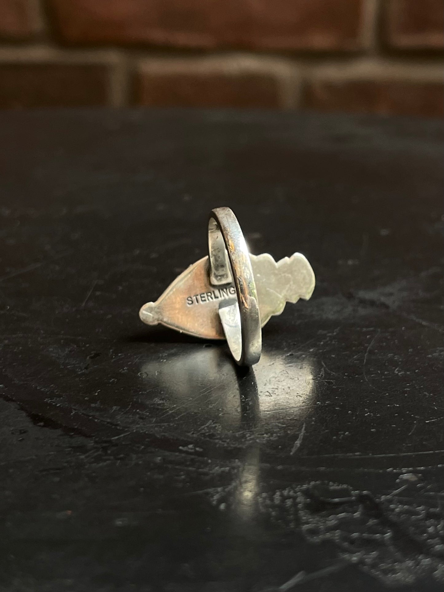 Turquoise Tear Drop Ring Size 8.75 | 925 Sterling Silver G297