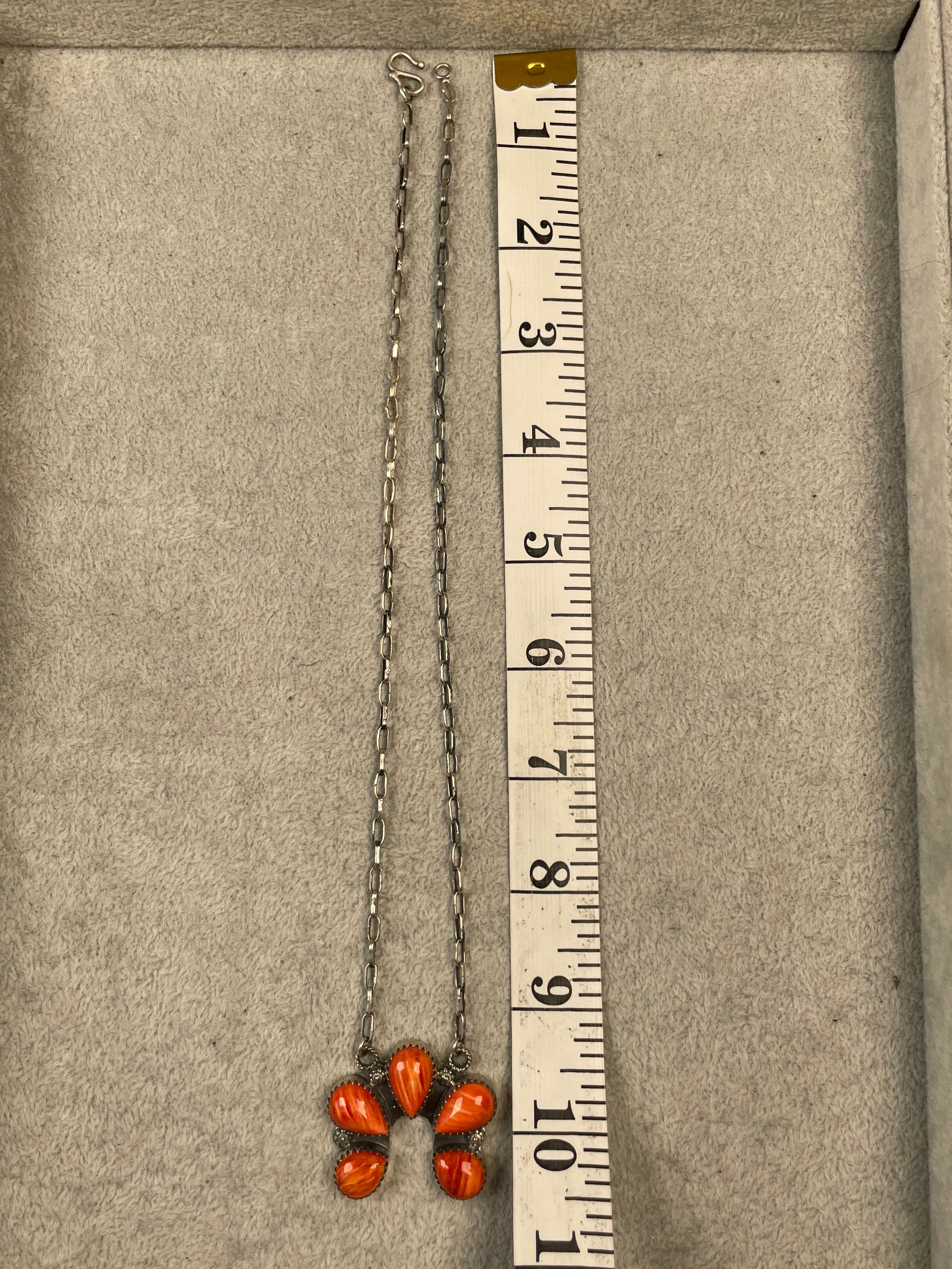 Spiny Oyster Naja Necklace | 925 Sterling Silver D128
