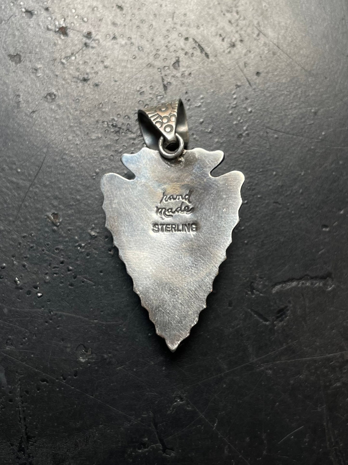 Pink Conch Arrow Head Pendant | 925 Sterling Silver E956