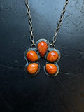 Spiny Oyster Naja Necklace | 925 Sterling Silver E354