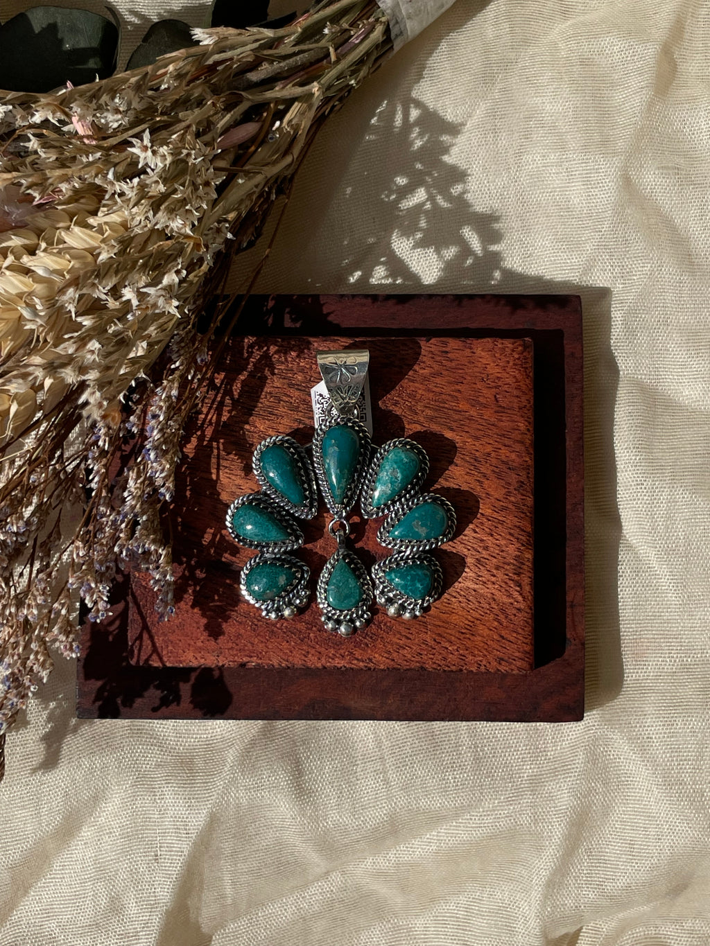 Turquoise Multi-Stone Naja Pendant | 925 Sterling Silver D325