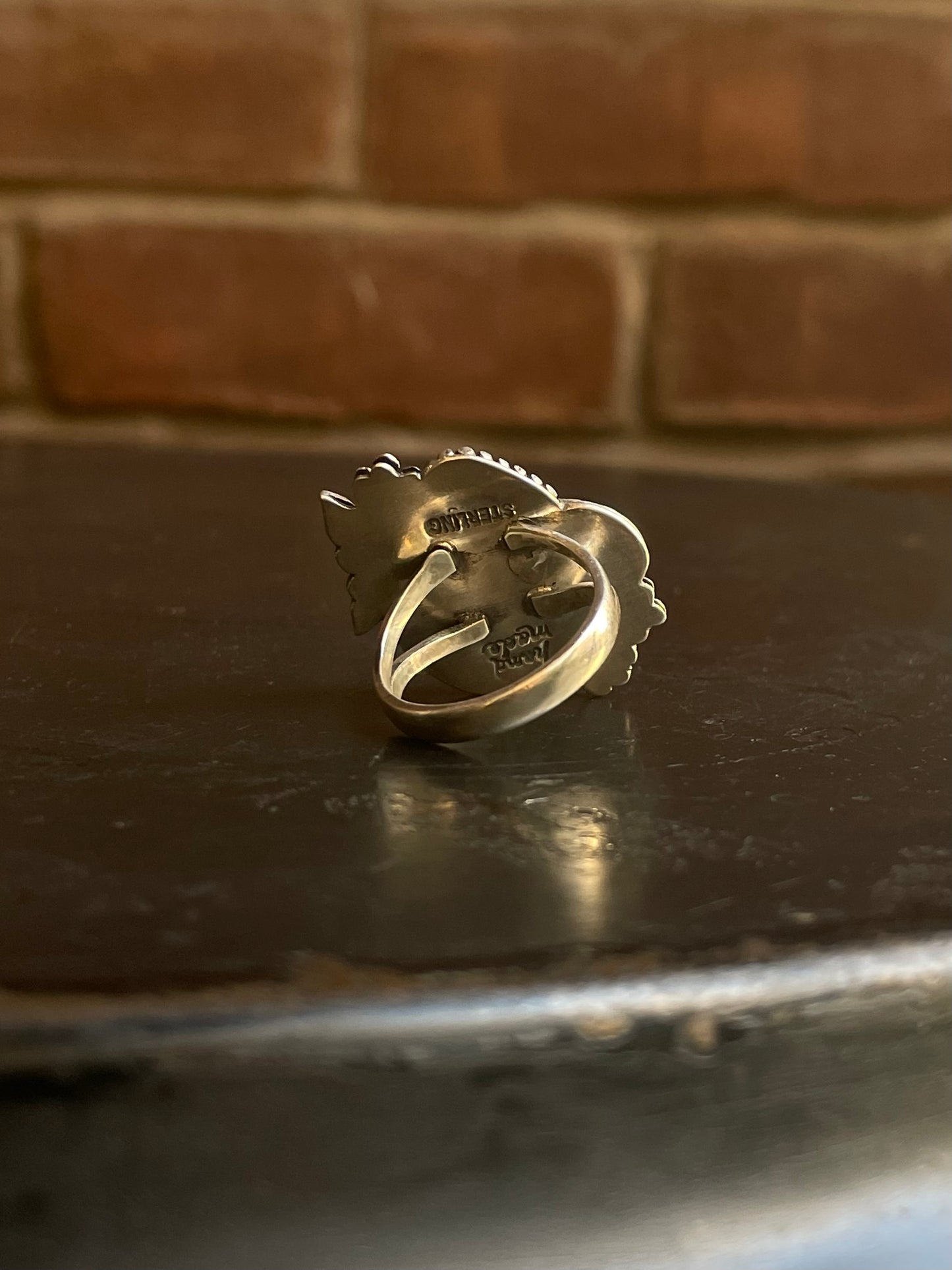 Pink Conch Floral Ring Size 8 | 925 Sterling Silver G102