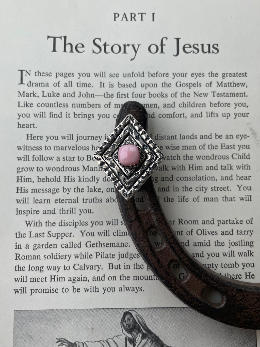 Pink Conch Ring Size 9.5 | 925 Sterling Silver G785