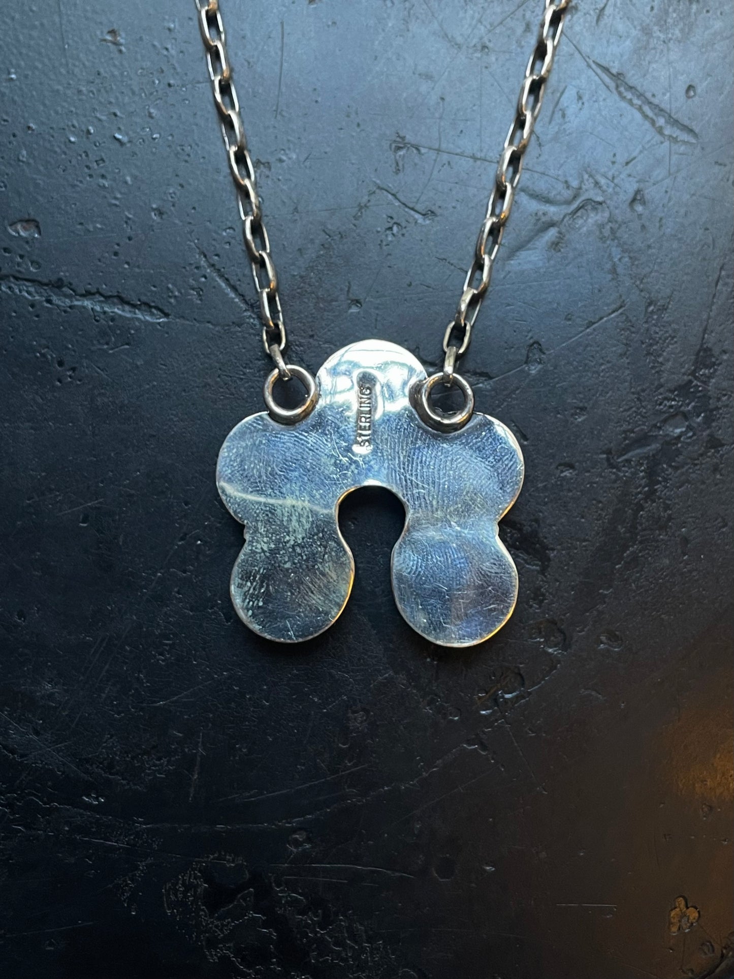 Pink Conch Naja Necklace | Petite Cluster Drop | 925 Silver E578