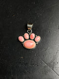Pink Conch Paw Pendant | 925 Sterling Silver E228