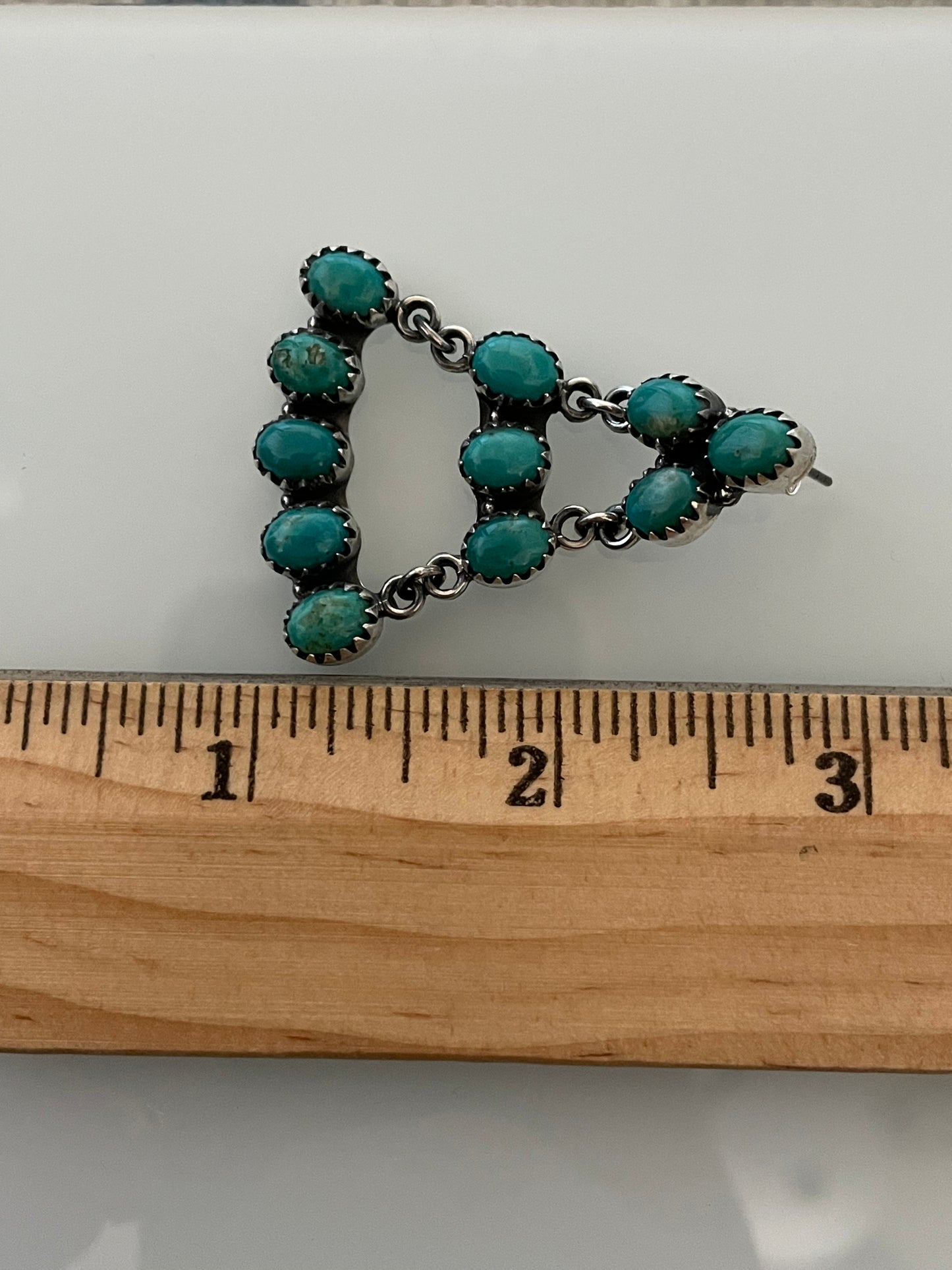 Kingman Turquoise Chandelier Earrings | 925 Sterling Silver E393