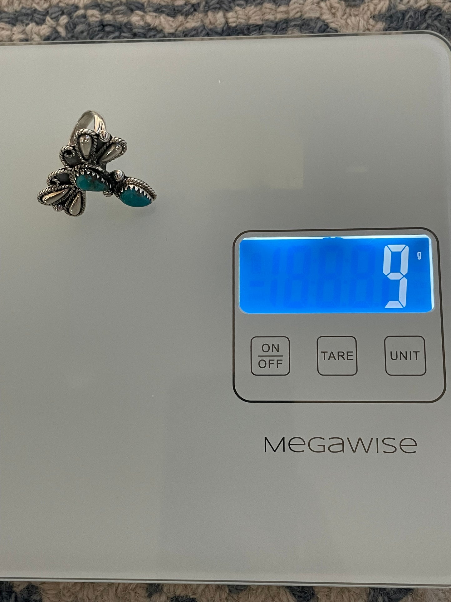 Turquoise Dragonfly Ring Size 9 | 925 Sterling Silver C922