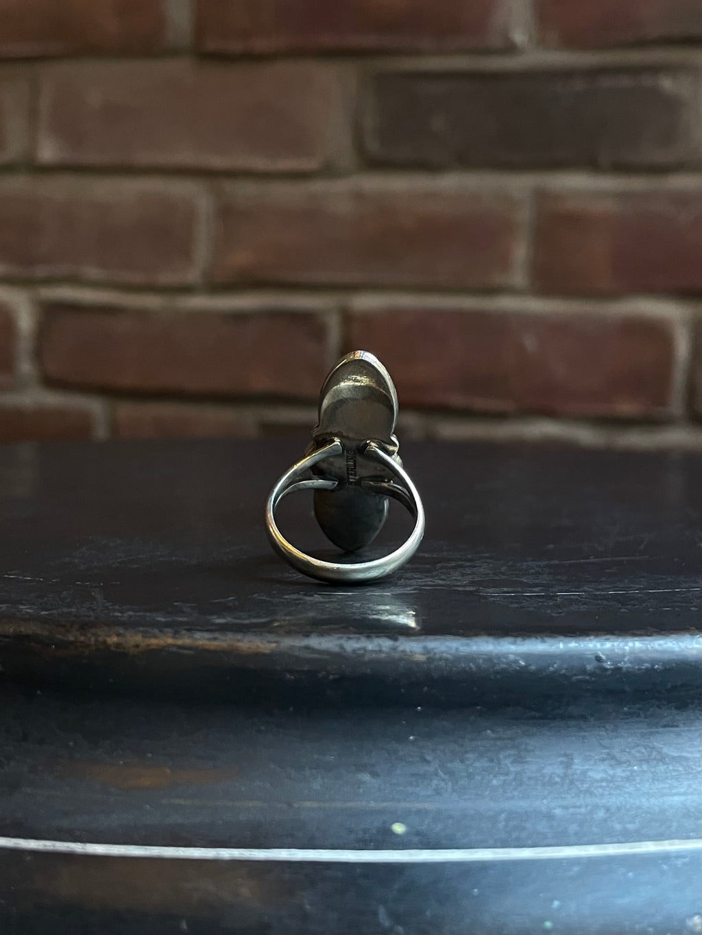Pink Conch 3 Stone Ring | 925 Sterling Silver Size 9 E477