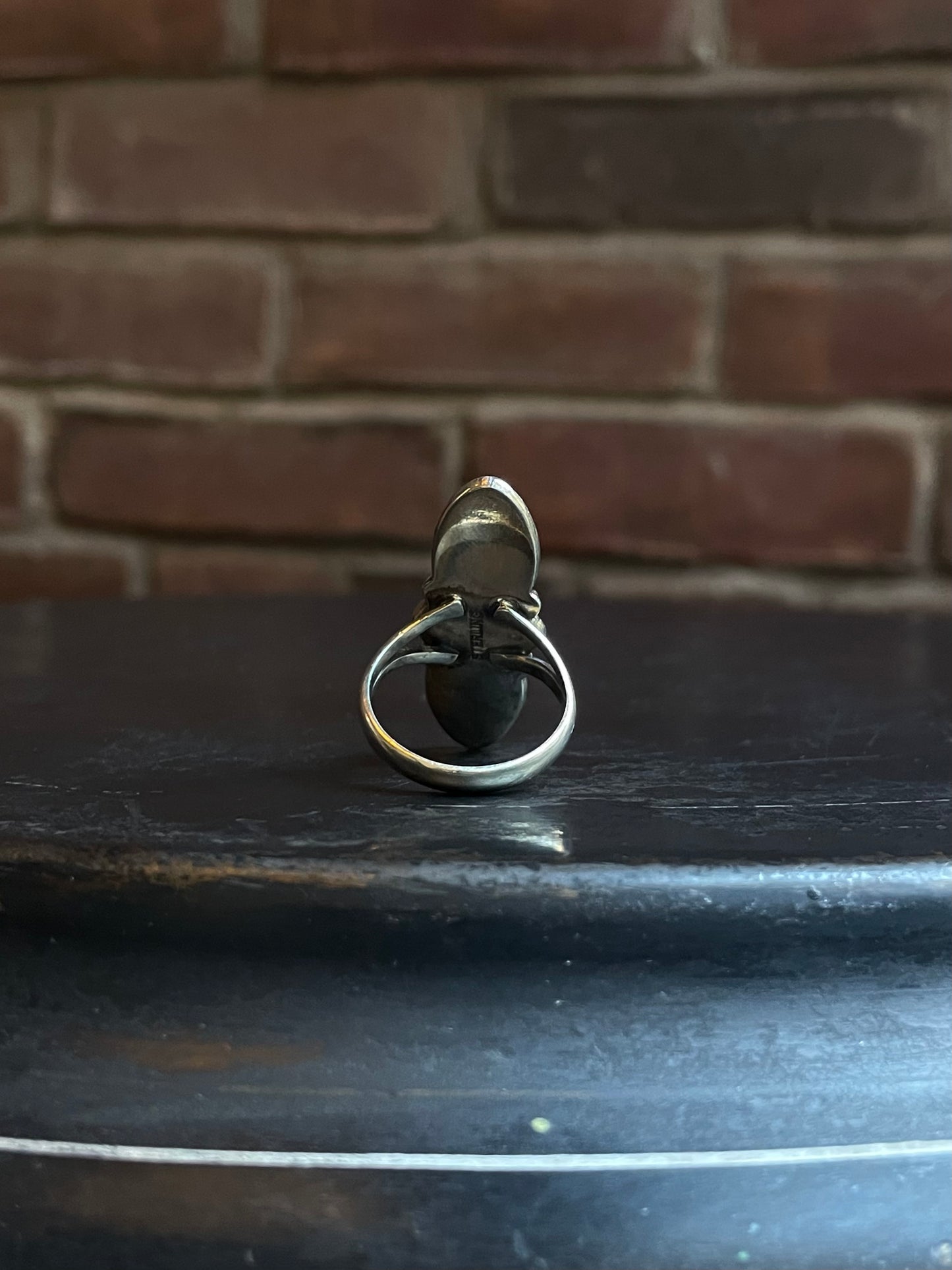 Pink Conch 3 Stone Ring | 925 Sterling Silver Size 9 E477
