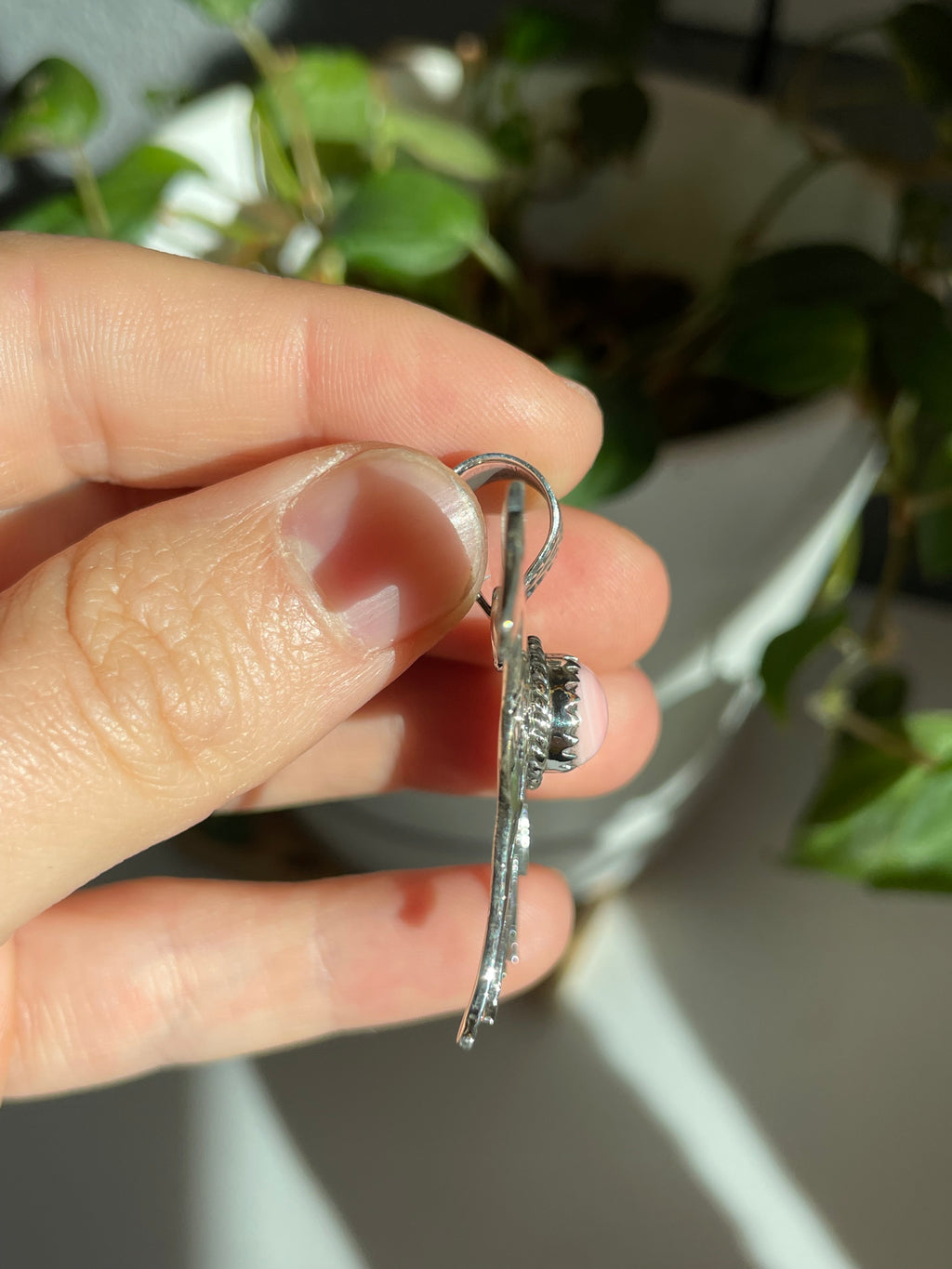 Pink Conch Horse Pendant | Sterling Silver 925 B792