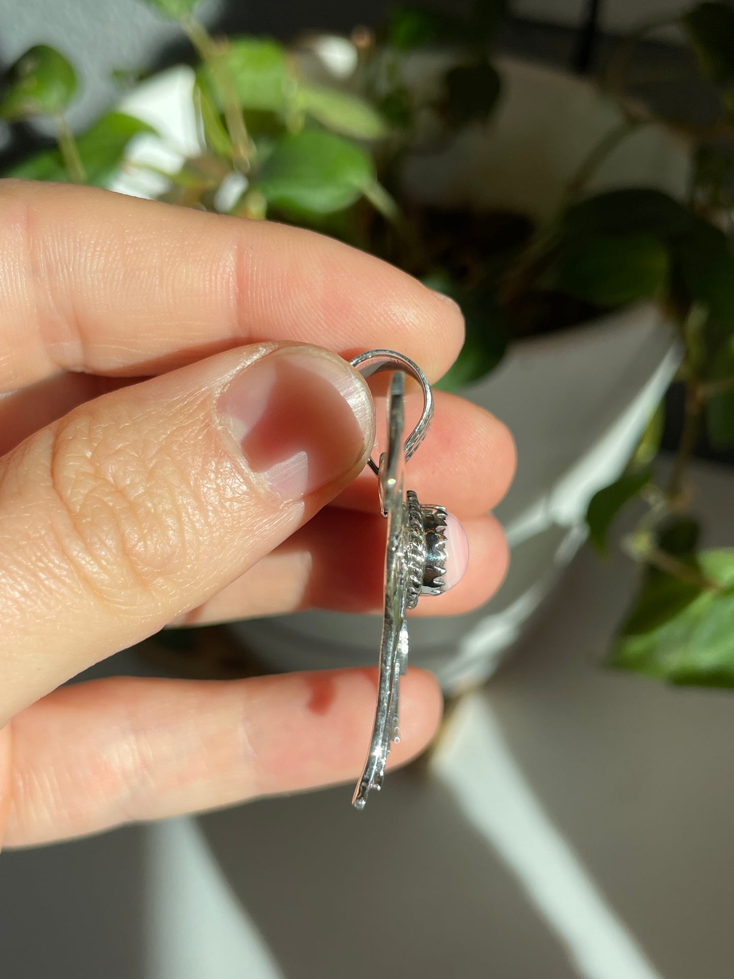 Pink Conch Horse Pendant | Sterling Silver 925 B792