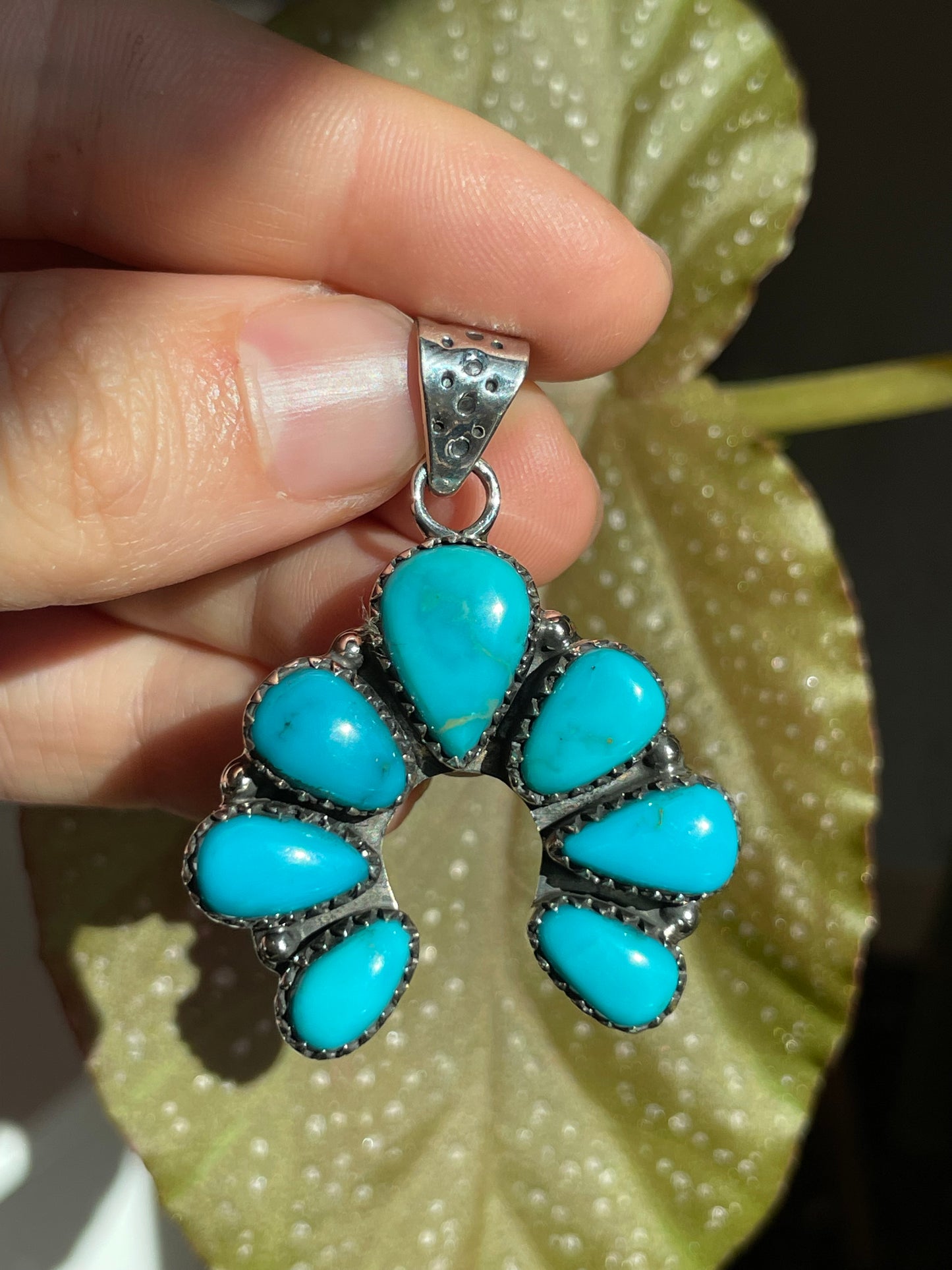 Turquoise Naja Pendant | Sterling Silver 925 B854