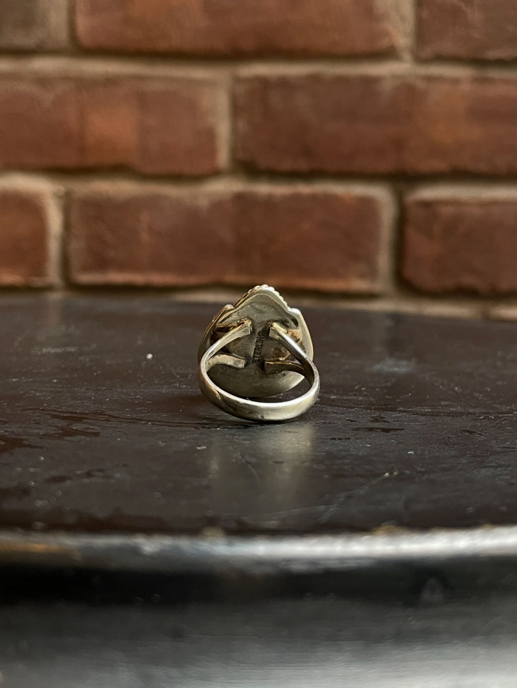 Kingman Turquoise Teardrop Ring Size 9 | 925 Sterling Silver Southwest E153