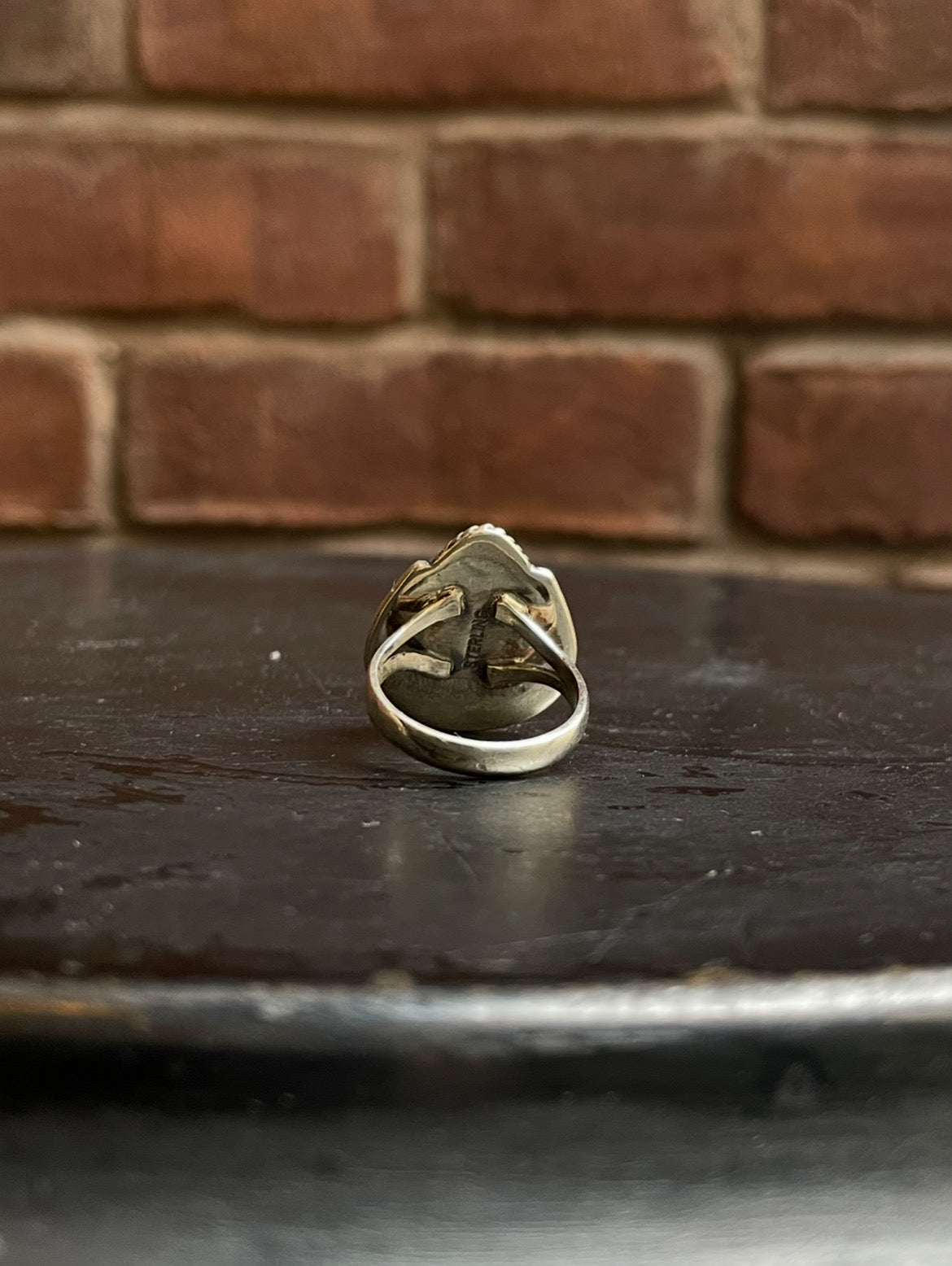 Kingman Turquoise Teardrop Ring Size 9 | 925 Sterling Silver Southwest E153
