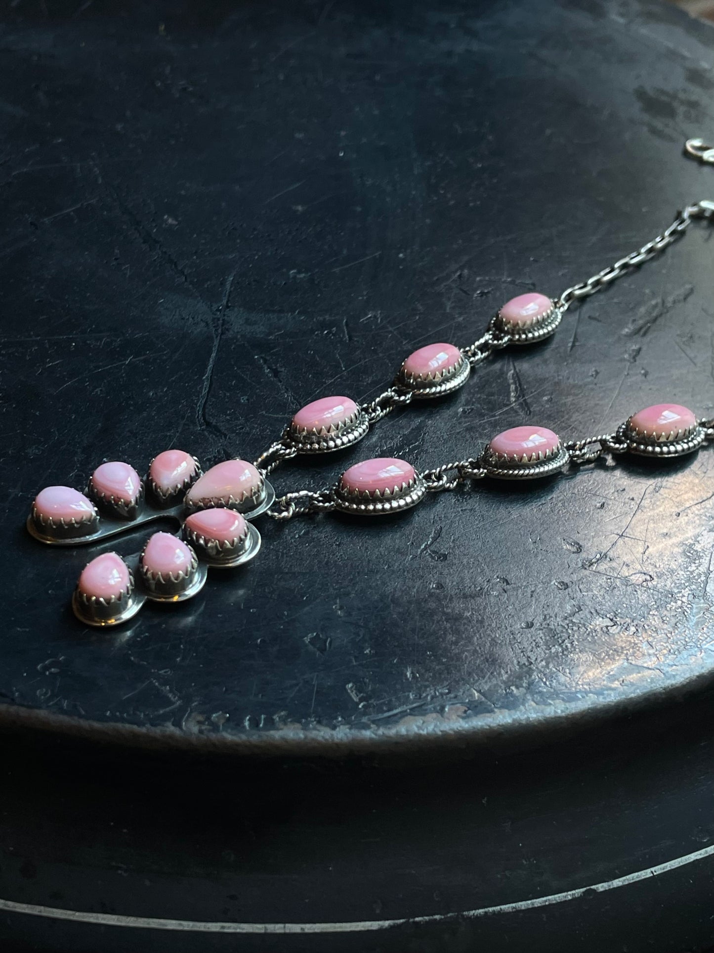 Pink Conch Naja Necklace | 925 Sterling Silver E347