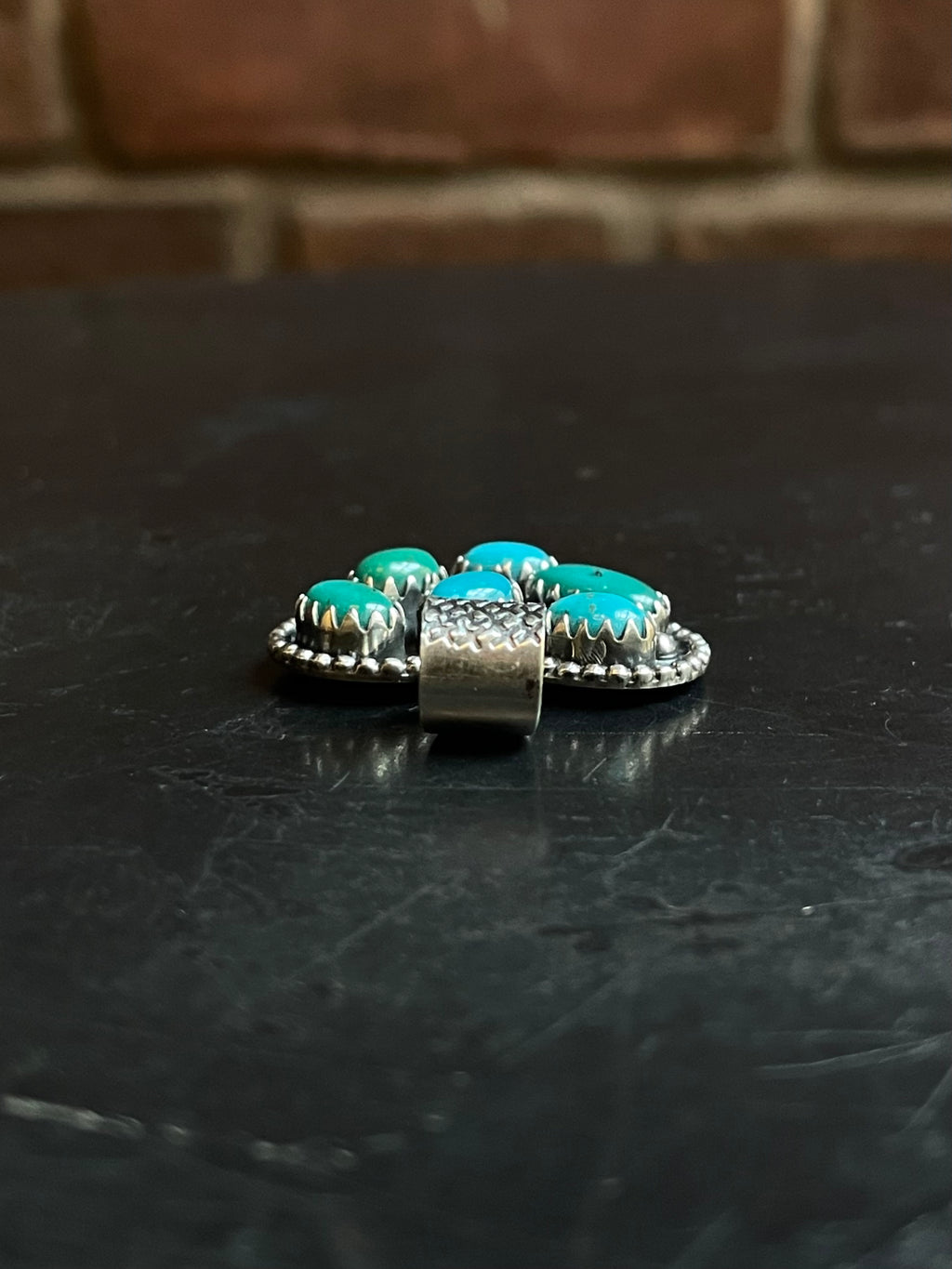 Kingman Turquoise Heart Pendant | Sterling Silver E927