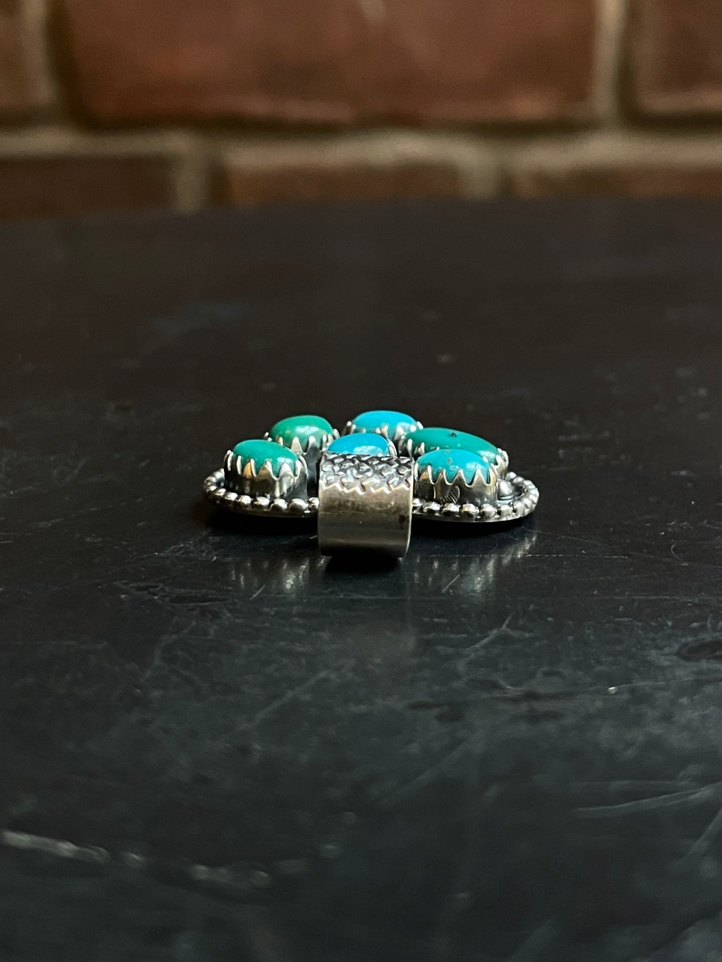 Kingman Turquoise Heart Pendant | Sterling Silver E927