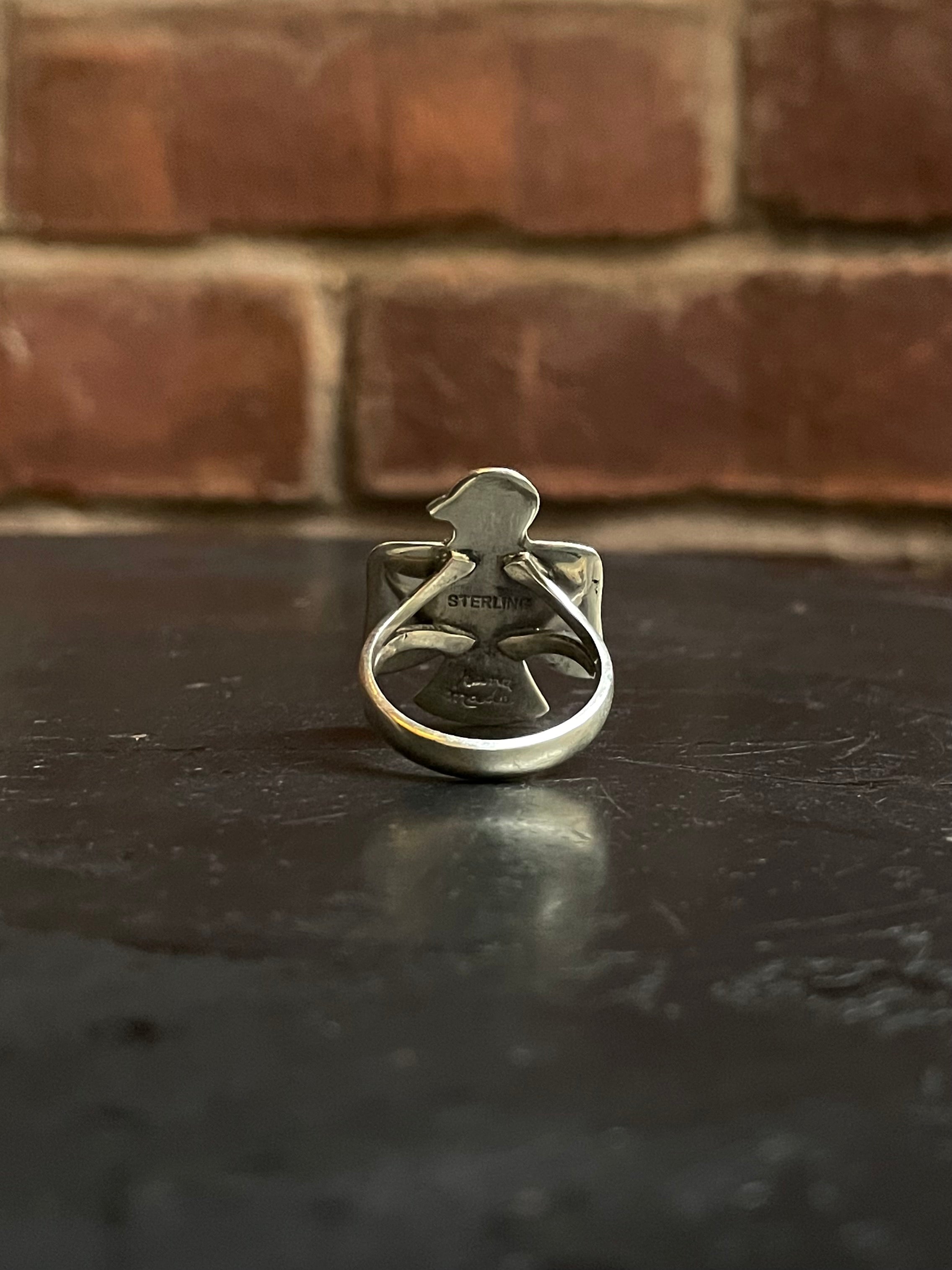 Spiny Oyster Thunderbird Ring Size 8 | 925 Sterling Silver G224