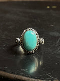 Kingman Turquoise Ring Size 8 | 925 Sterling Silver E727