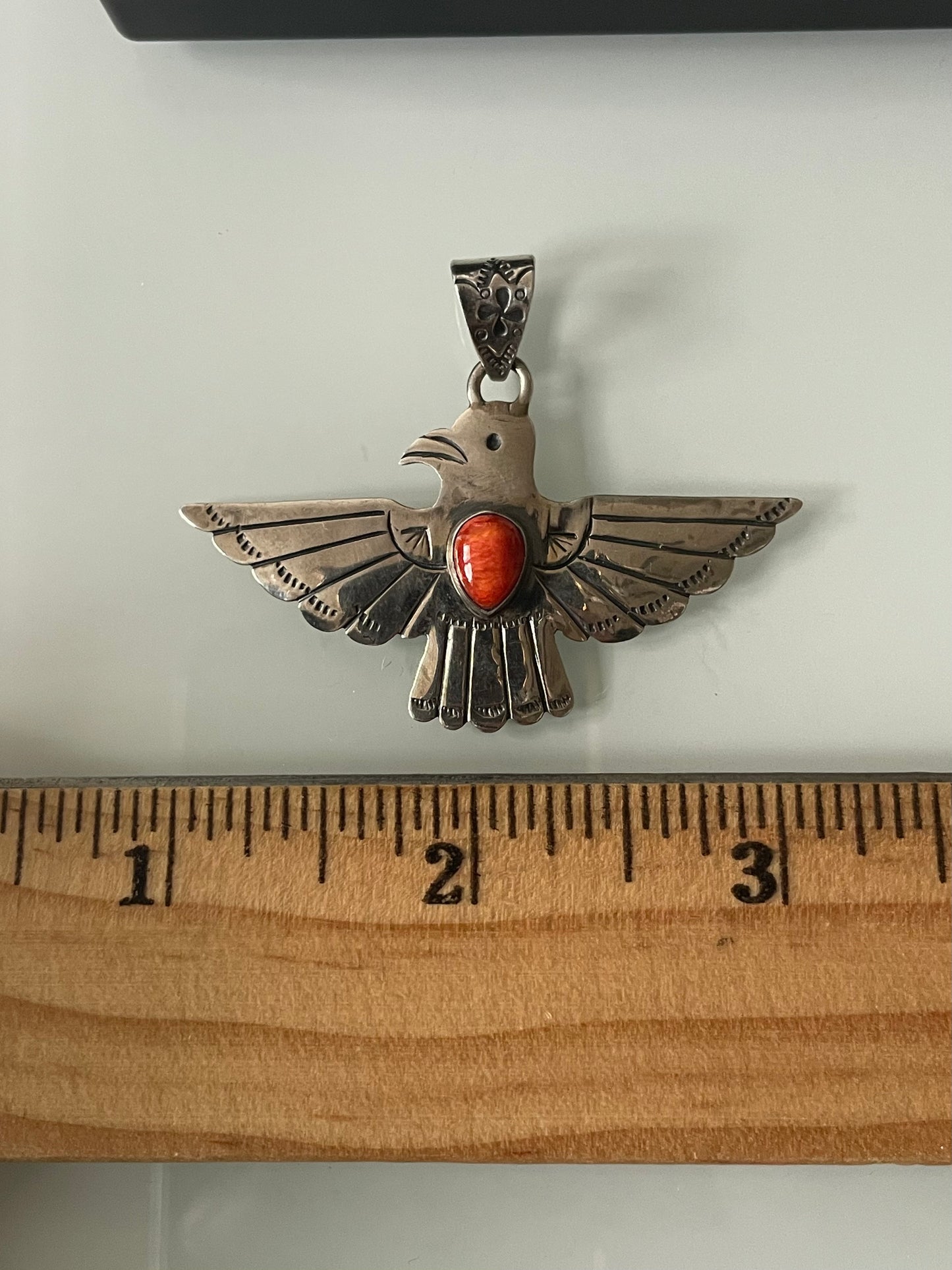 Spiny Oyster Thunderbird Pendant | 925 Sterling Silver E531