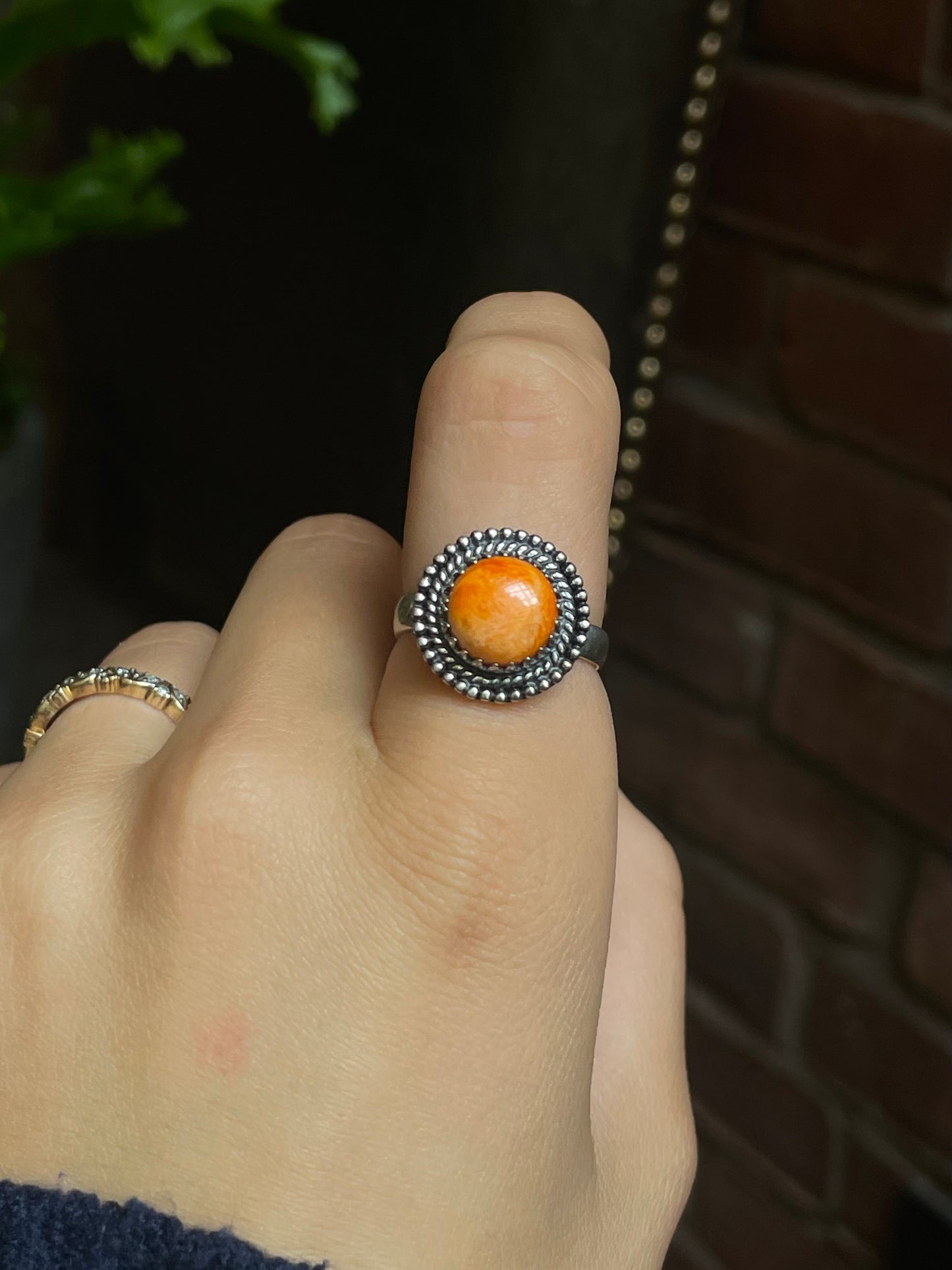 Spiny Oyster Ring Size 8 | 925 Sterling Silver G195