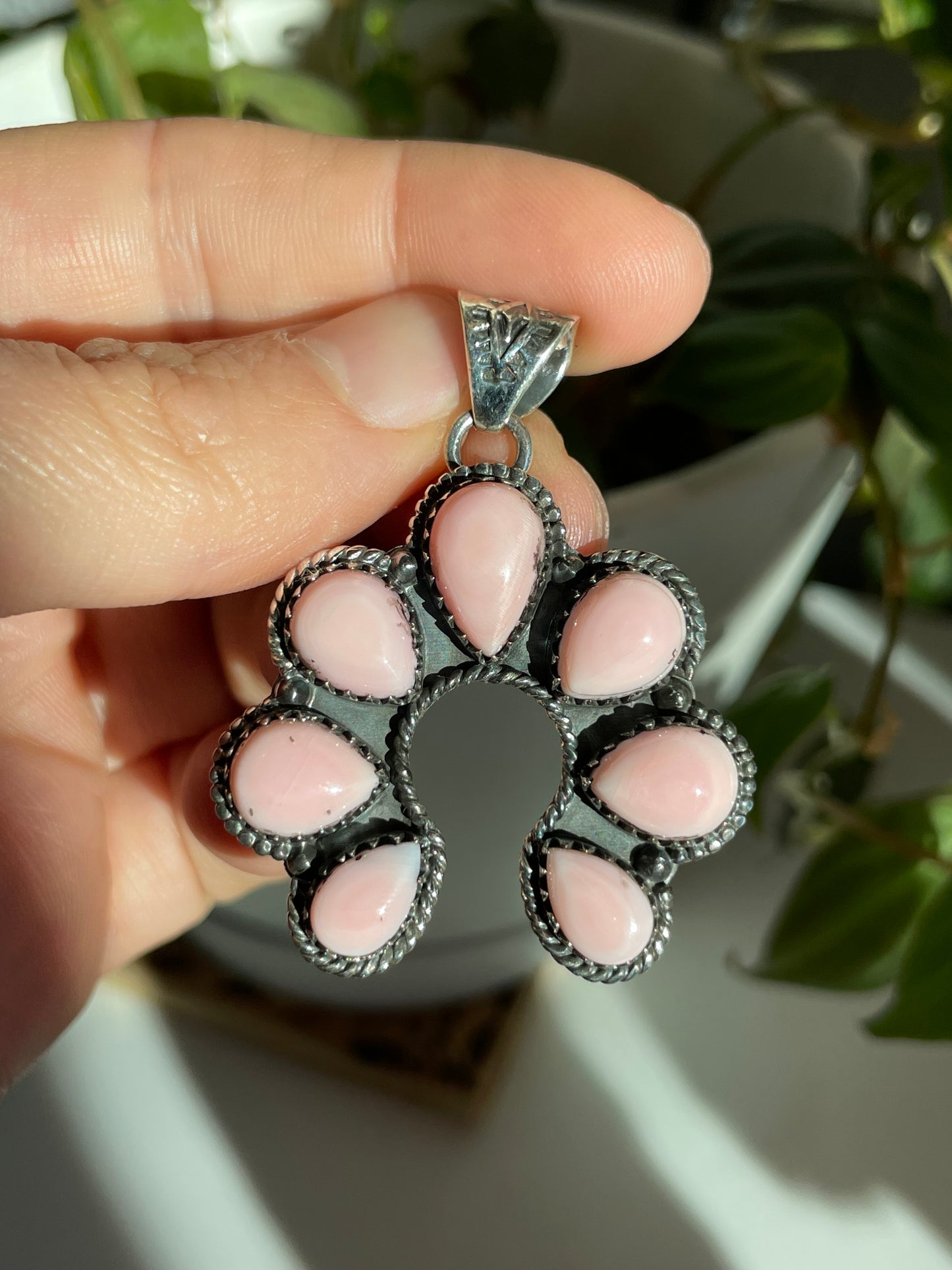 Pink Conch Naja Pendant | Sterling Silver 925 B811