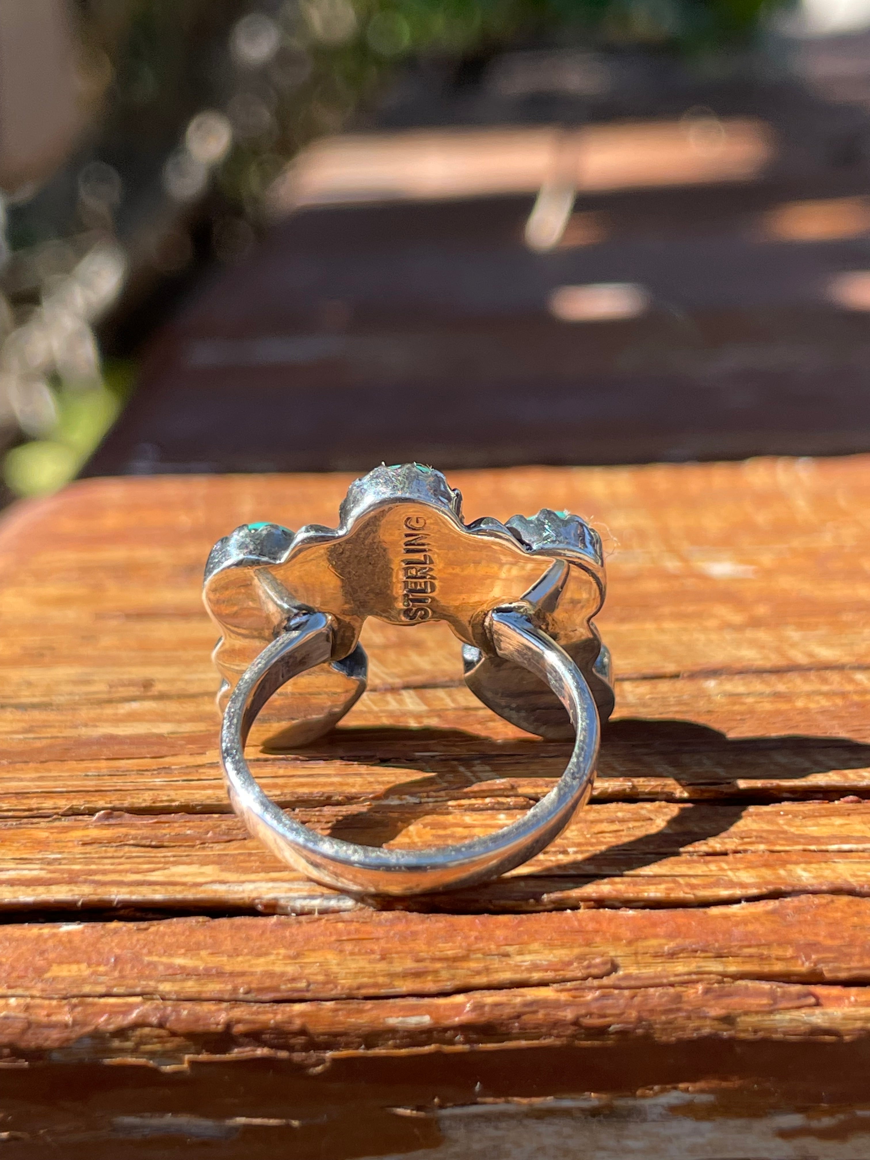Turquoise Naja Ring Size 6 | 925 Sterling Silver B931