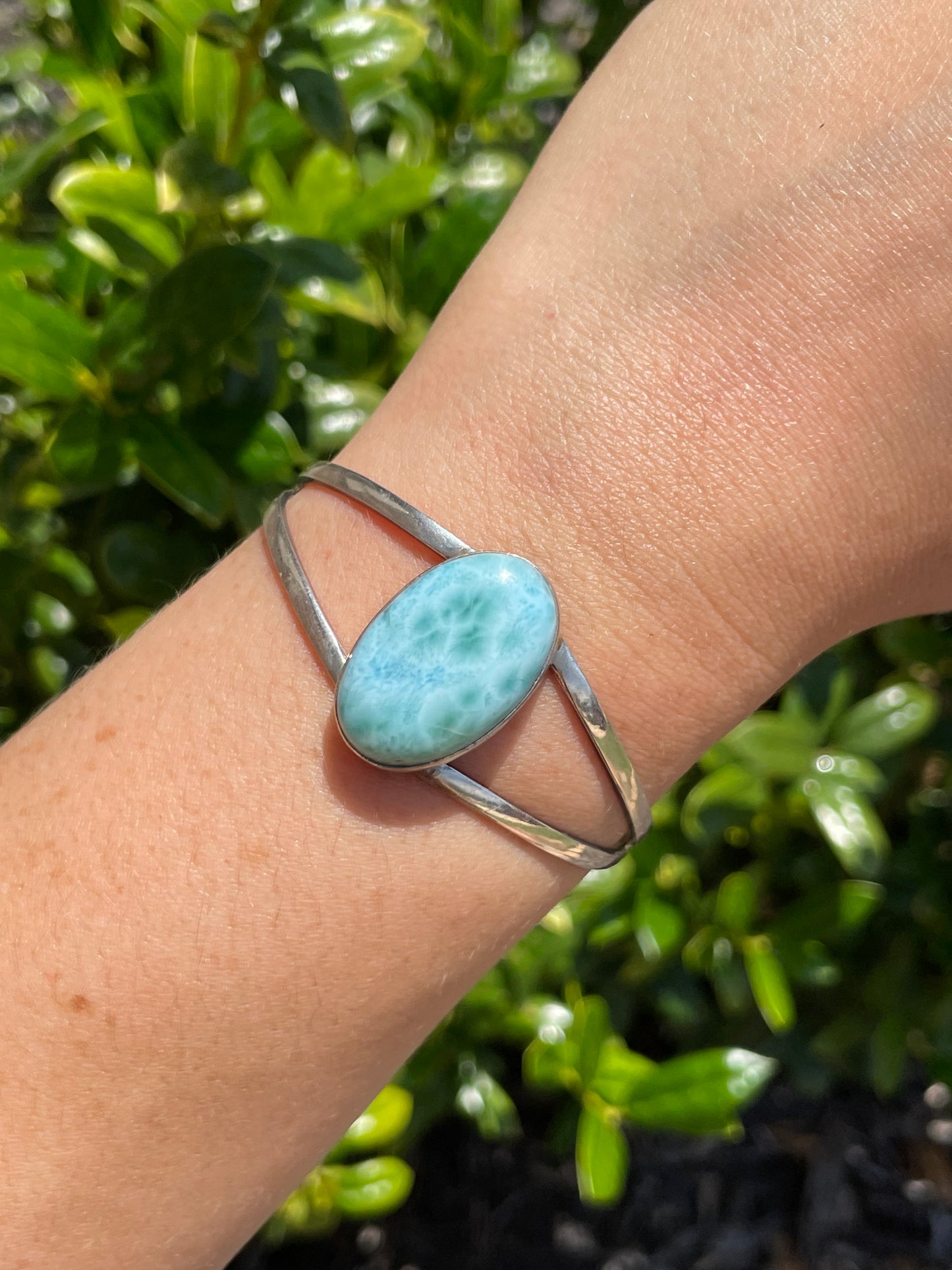 Larimar Cuff Bracelet | 925 Sterling Silver D151