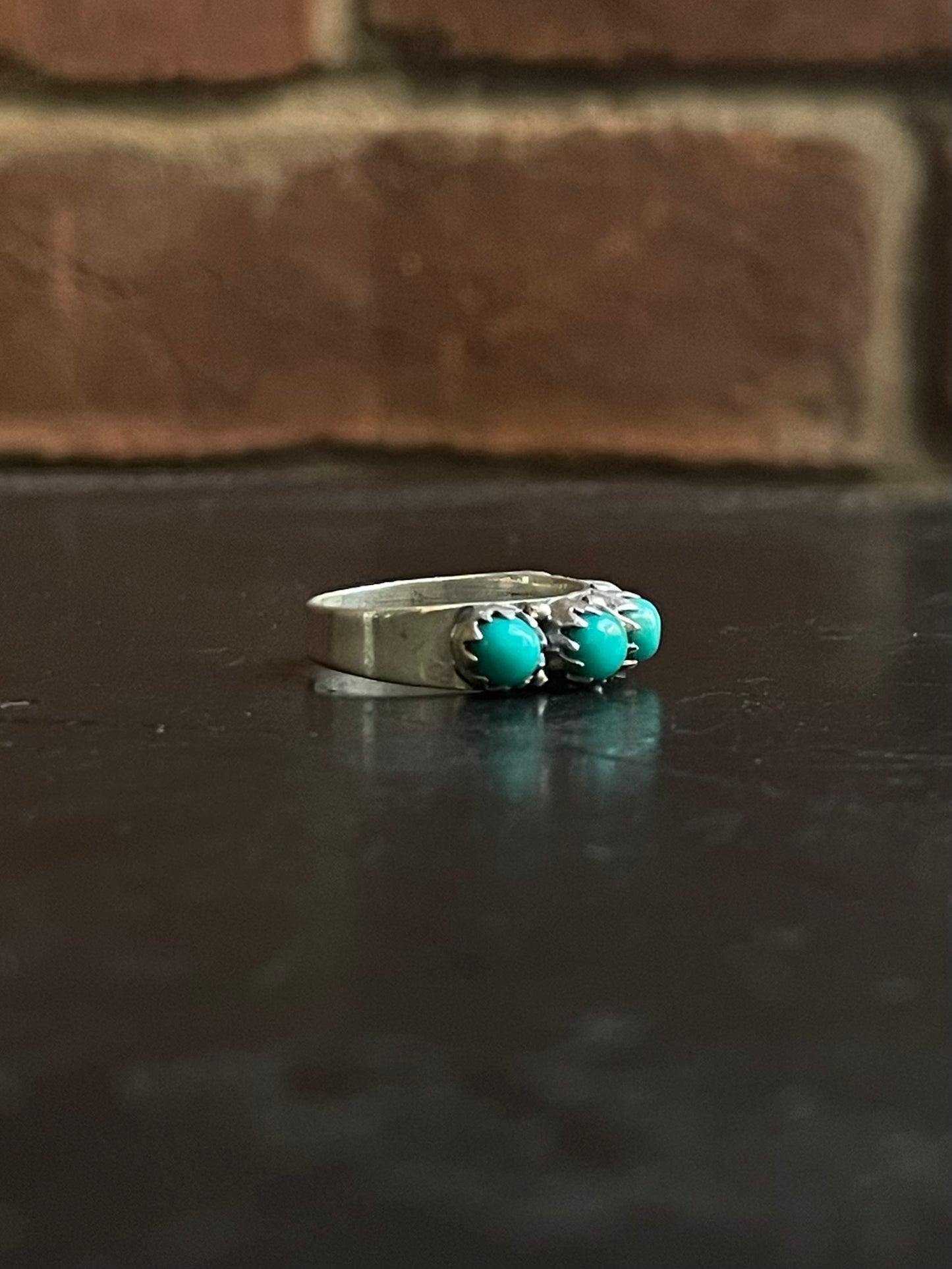 Kingman Turquoise Ring | Sterling Silver | Size 7.25 G376