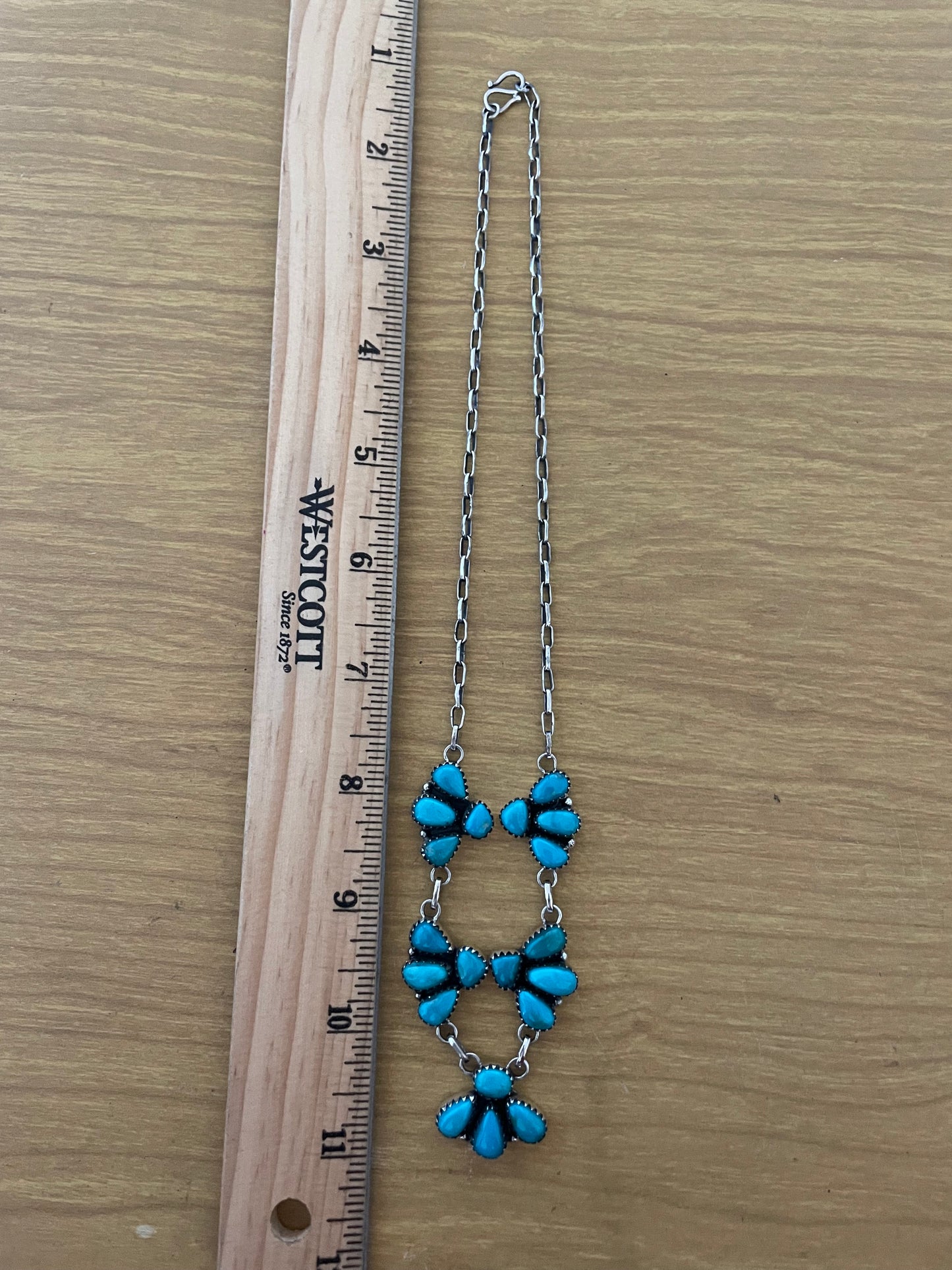 Kingman Turquoise Statement Necklace | 925 Sterling Silver E329