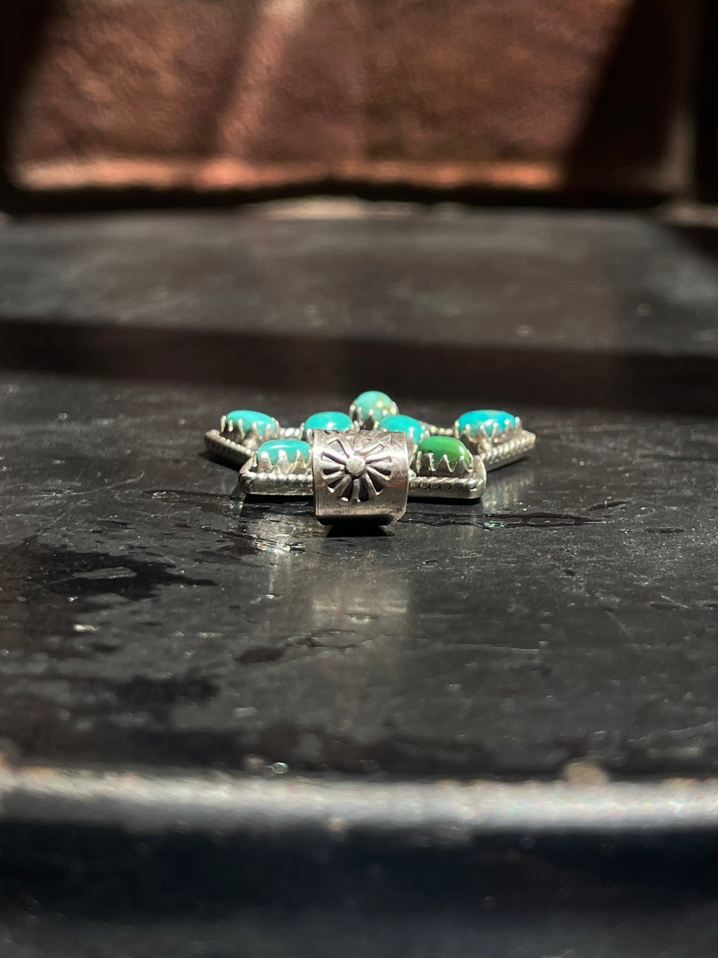 Kingman Turquoise Star Pendant | Sterling Silver G423