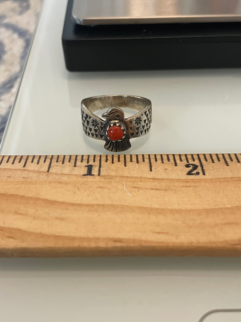Spiny Oyster Thunderbird Ring Size 7 | 925 Sterling Silver G234