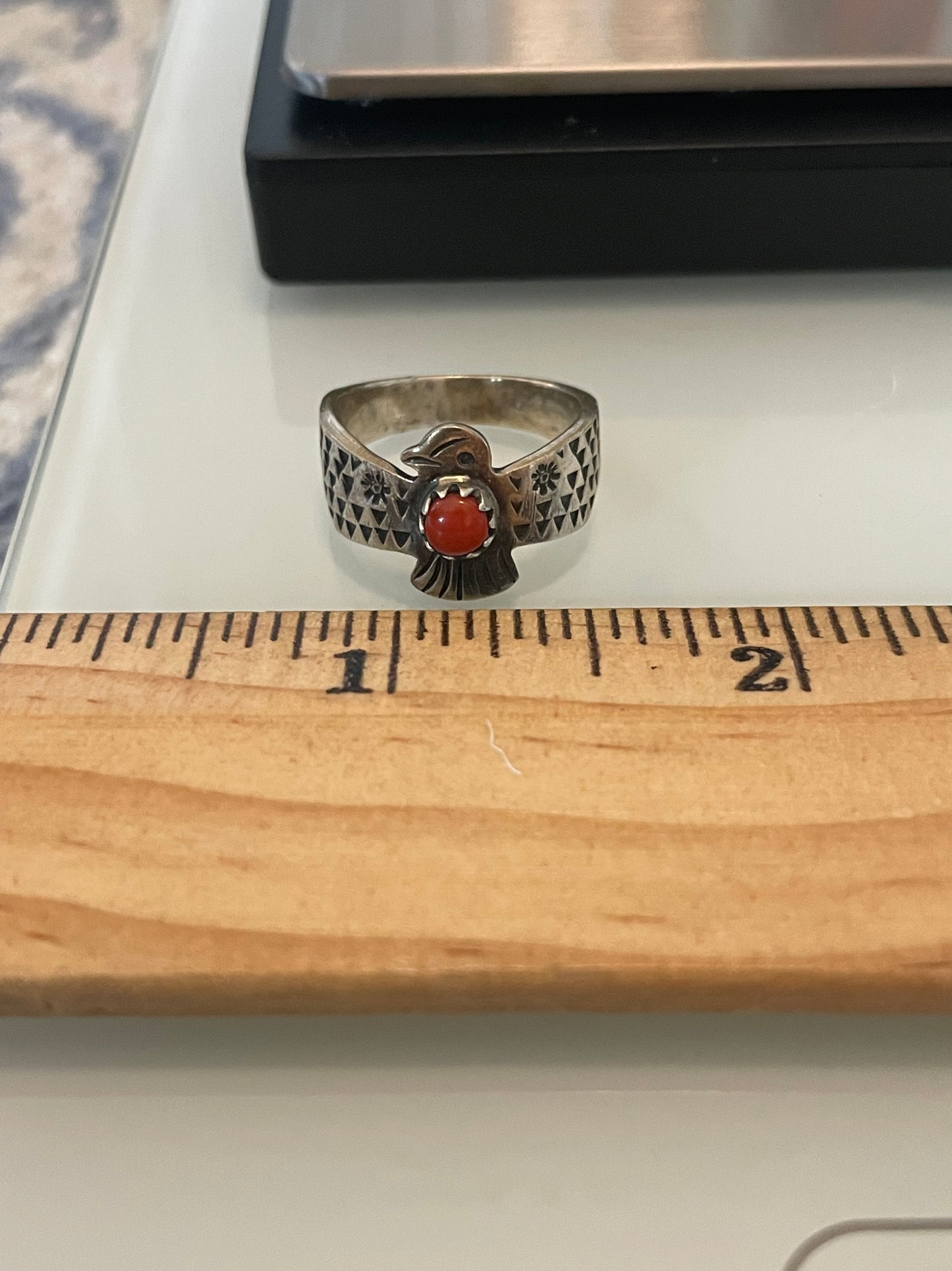 Spiny Oyster Thunderbird Ring Size 7 | 925 Sterling Silver G234