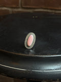 Pink Conch Oval Ring | 925 Sterling Silver | Size 6 C240