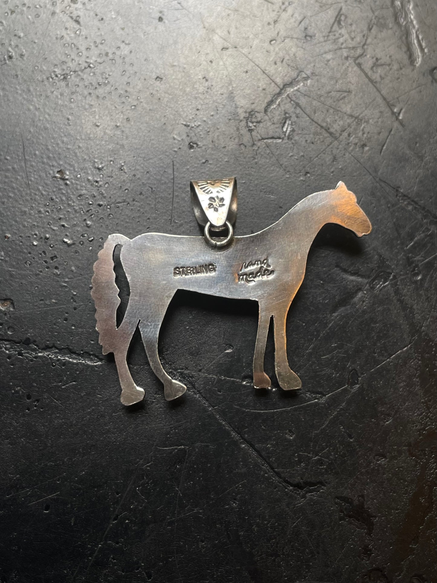 Turquoise Horse Pendant | 925 Sterling Silver E701