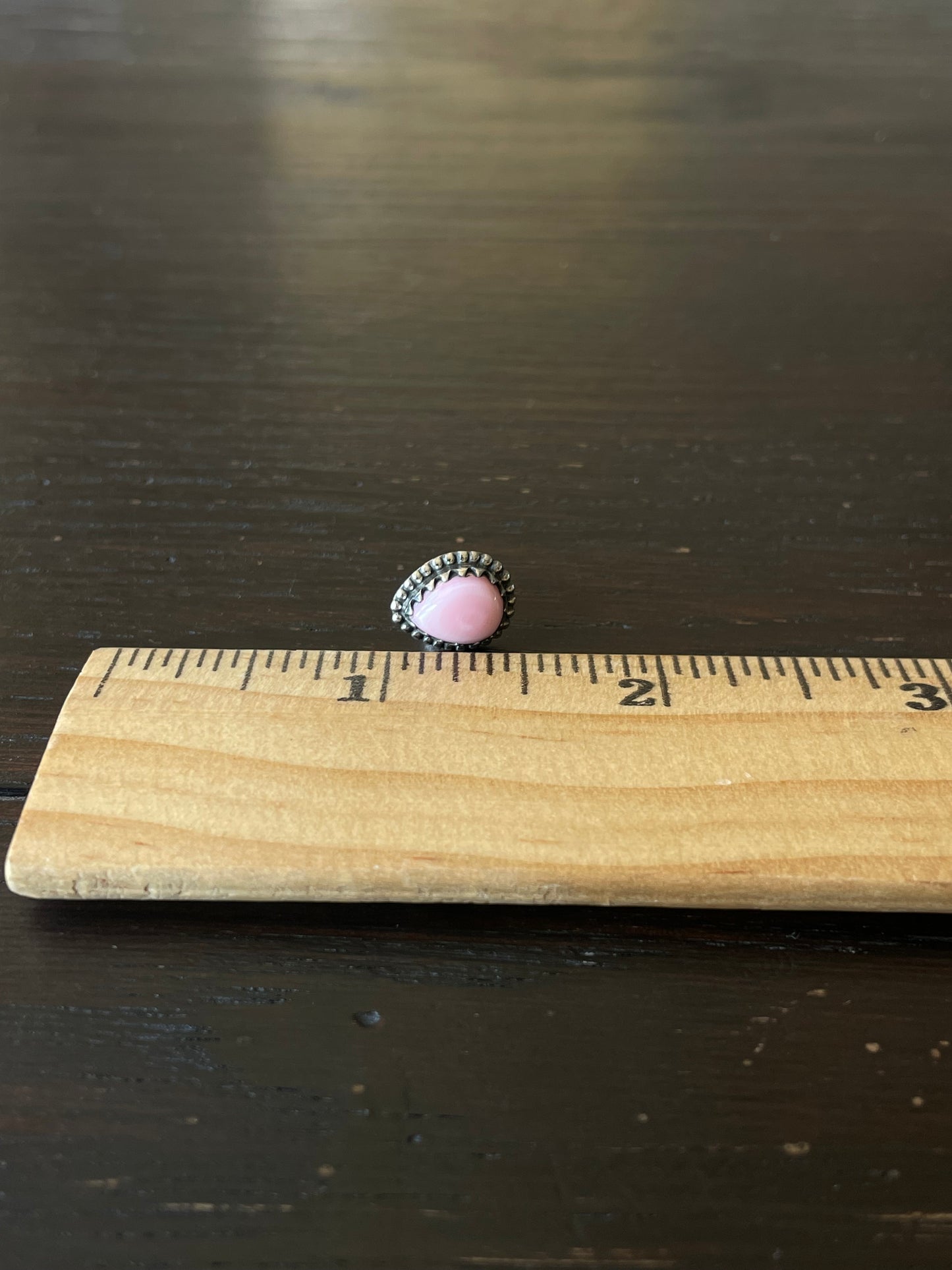 Pink Conch Teardrop Stud Earrings | 925 Sterling Silver E792