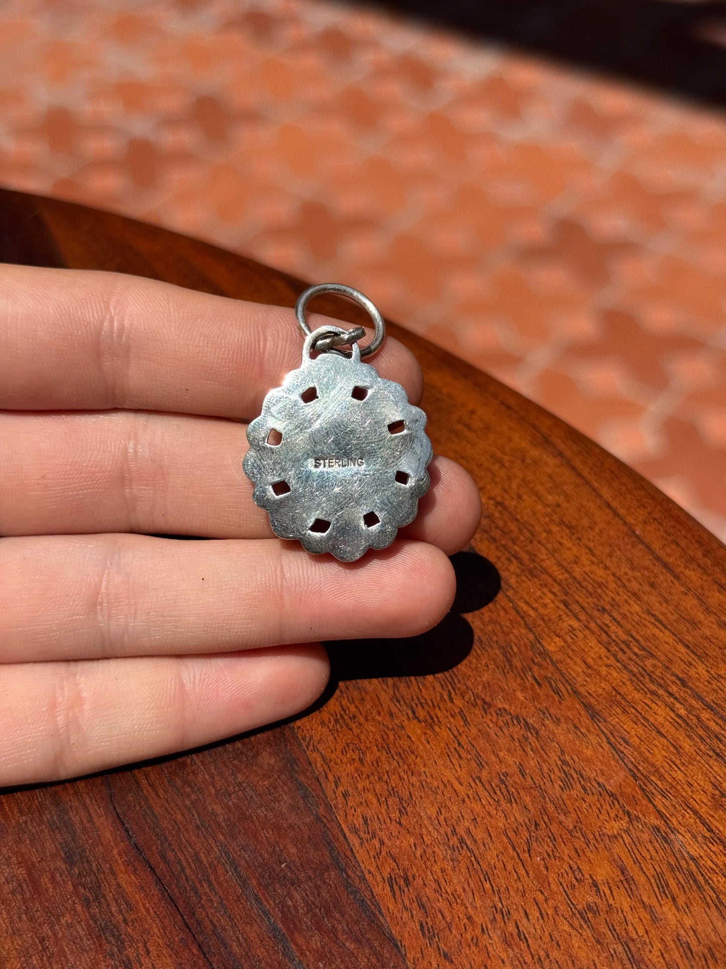 Lapis Lazuli Cluster Pendant | Sterling Silver | A634