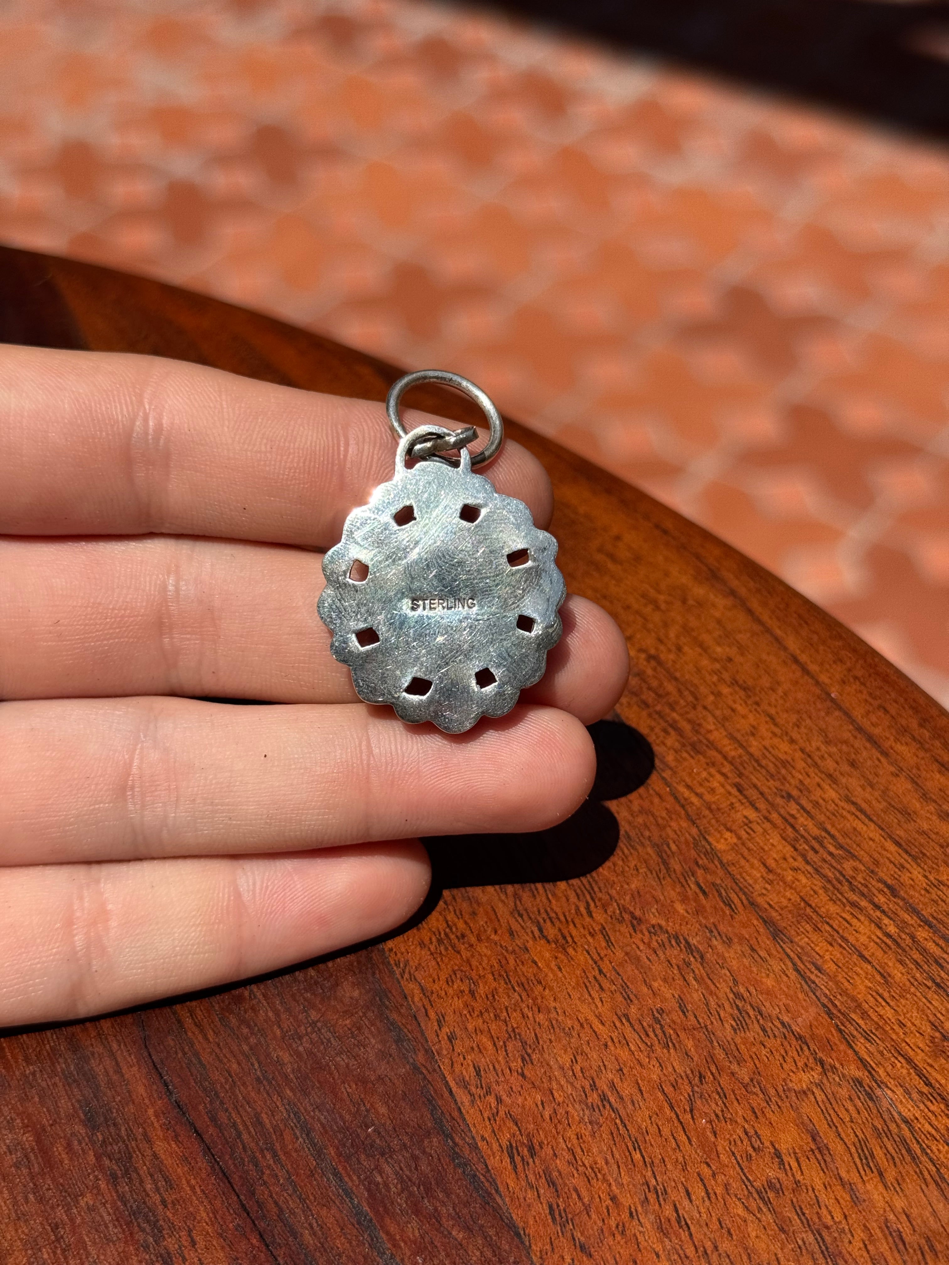 Lapis Lazuli Cluster Pendant | Sterling Silver | A634