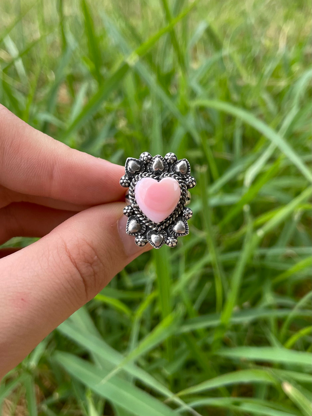 Pink Conch Ring Size 6 | 925 Sterling Silver G786