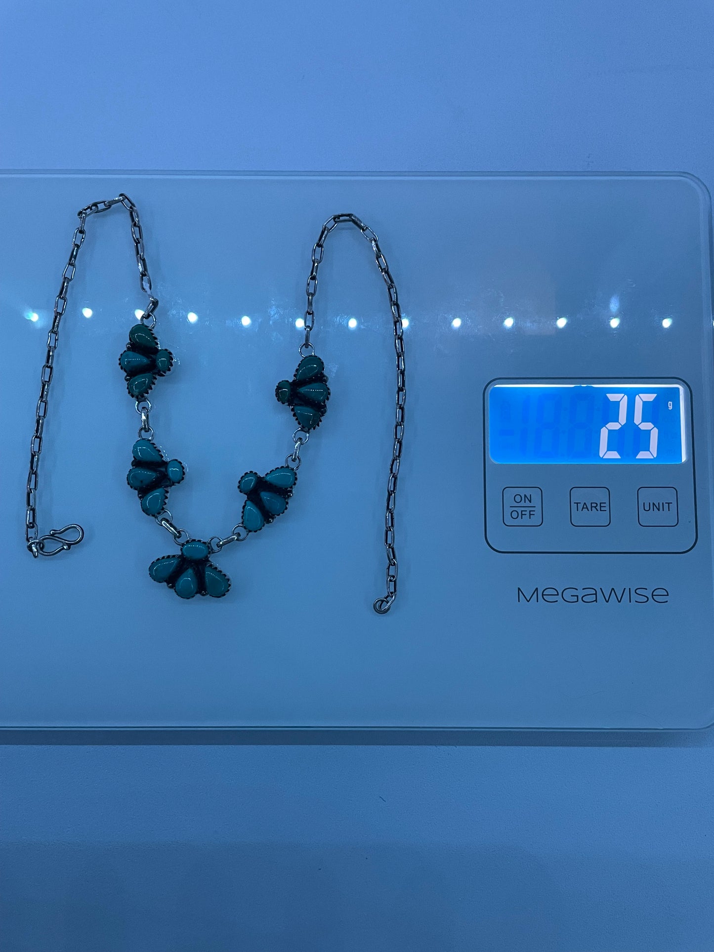 Kingman Turquoise Statement Necklace | 925 Sterling Silver E350