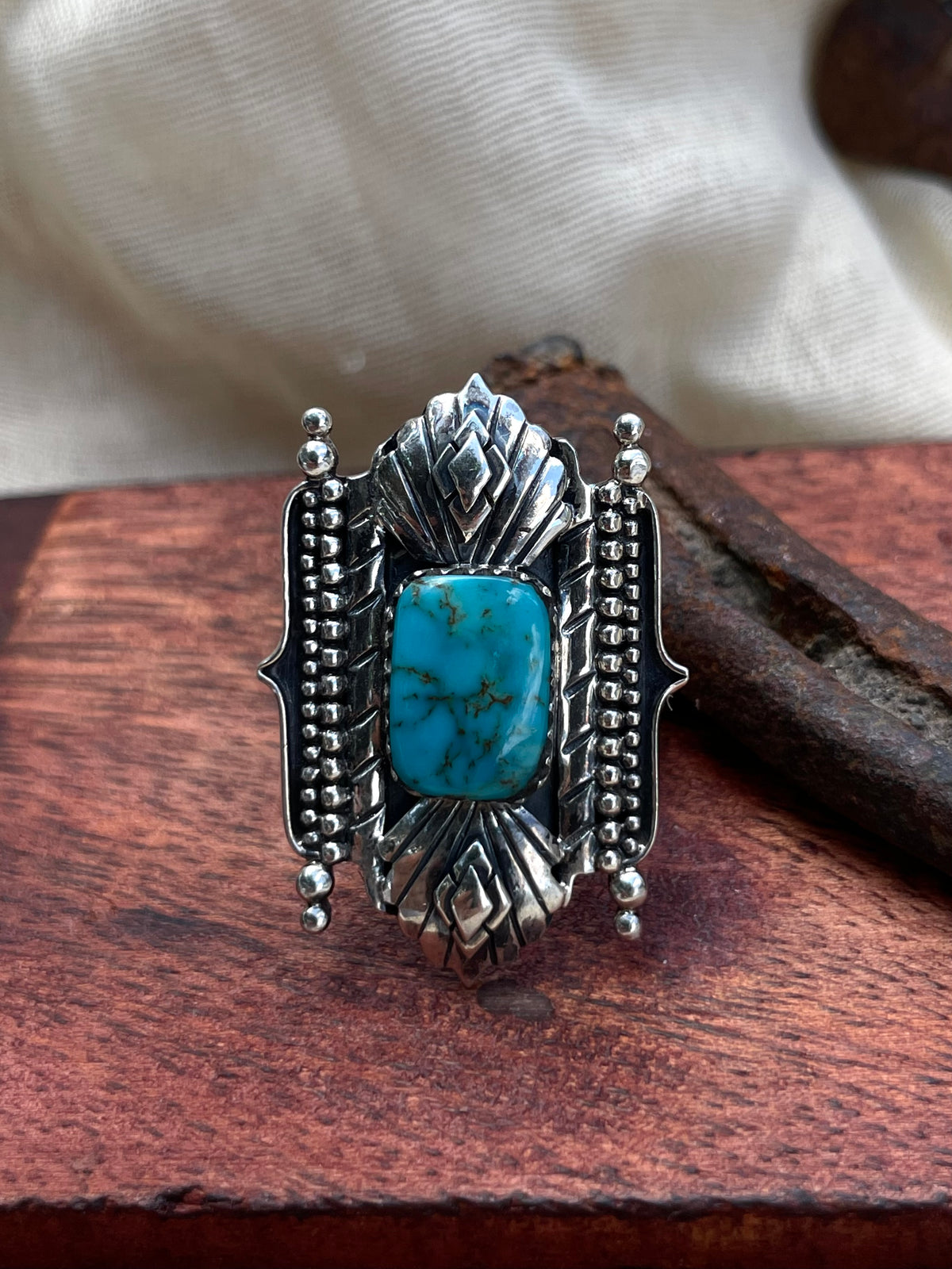 Turquoise Ring Size 9 | 925 Sterling Silver C933