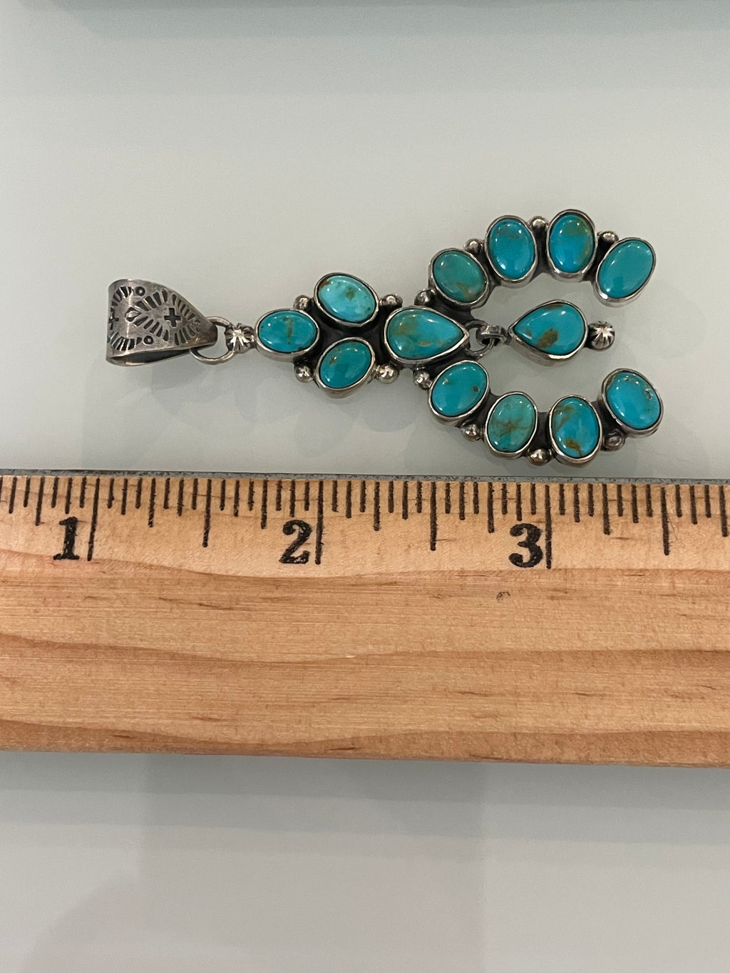 Turquoise Cluster Pendant | 925 Sterling Silver G686