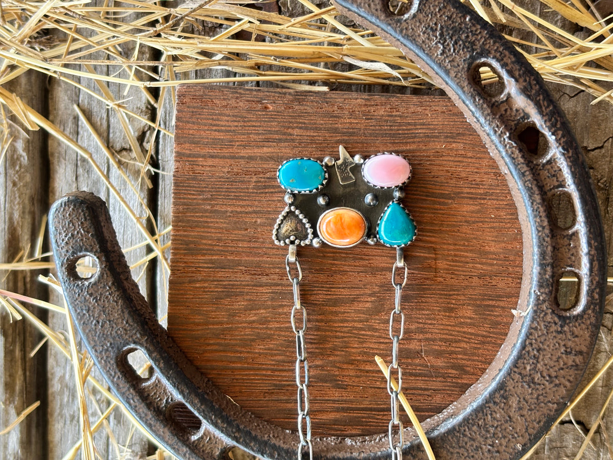 Multistone Bar Necklace | 925 Sterling Silver Z20