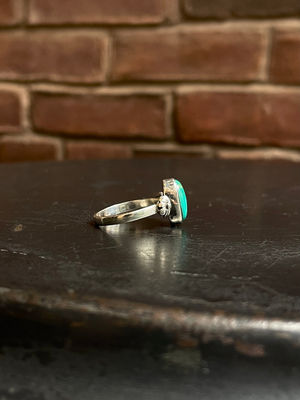 Turquoise Floral Ring | 925 Sterling Silver Size 8.75 E445