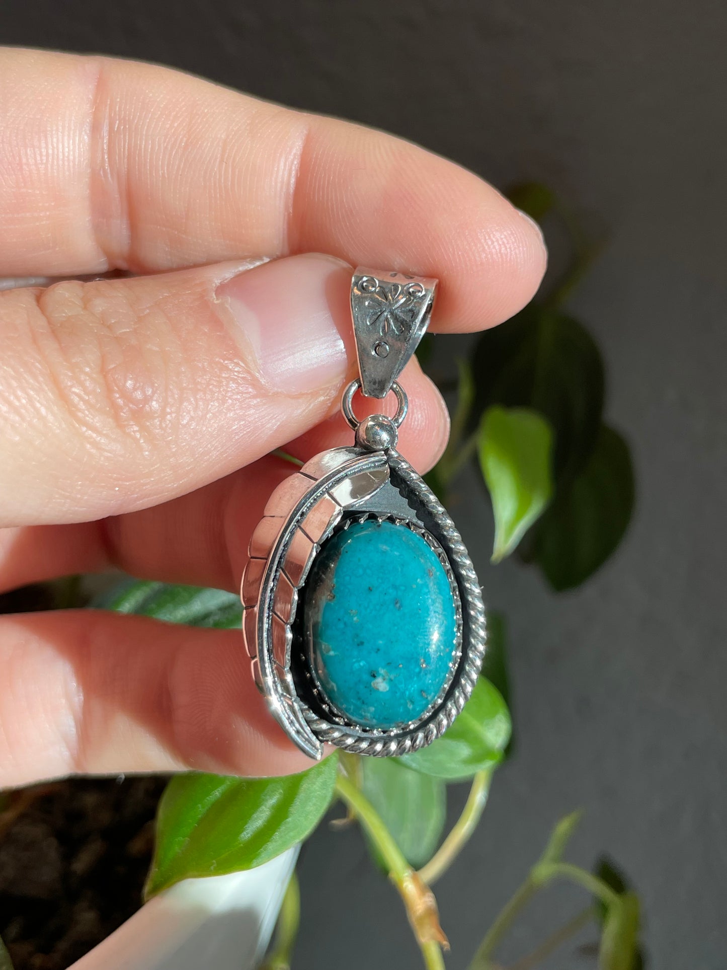 Turquoise Pendant | Sterling Silver 925 B820