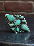 Turquoise Statement Ring Size 8 | Sterling Silver E859