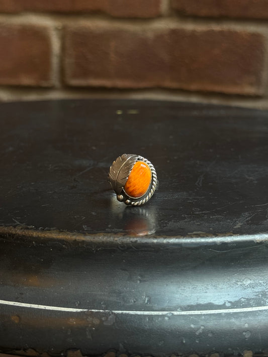 Spiny Oyster Leaf Ring | 925 Sterling Silver | Size 9 C220