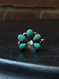 Kingman Turquoise Naja Ring | Sterling Silver | Size 7 | A154