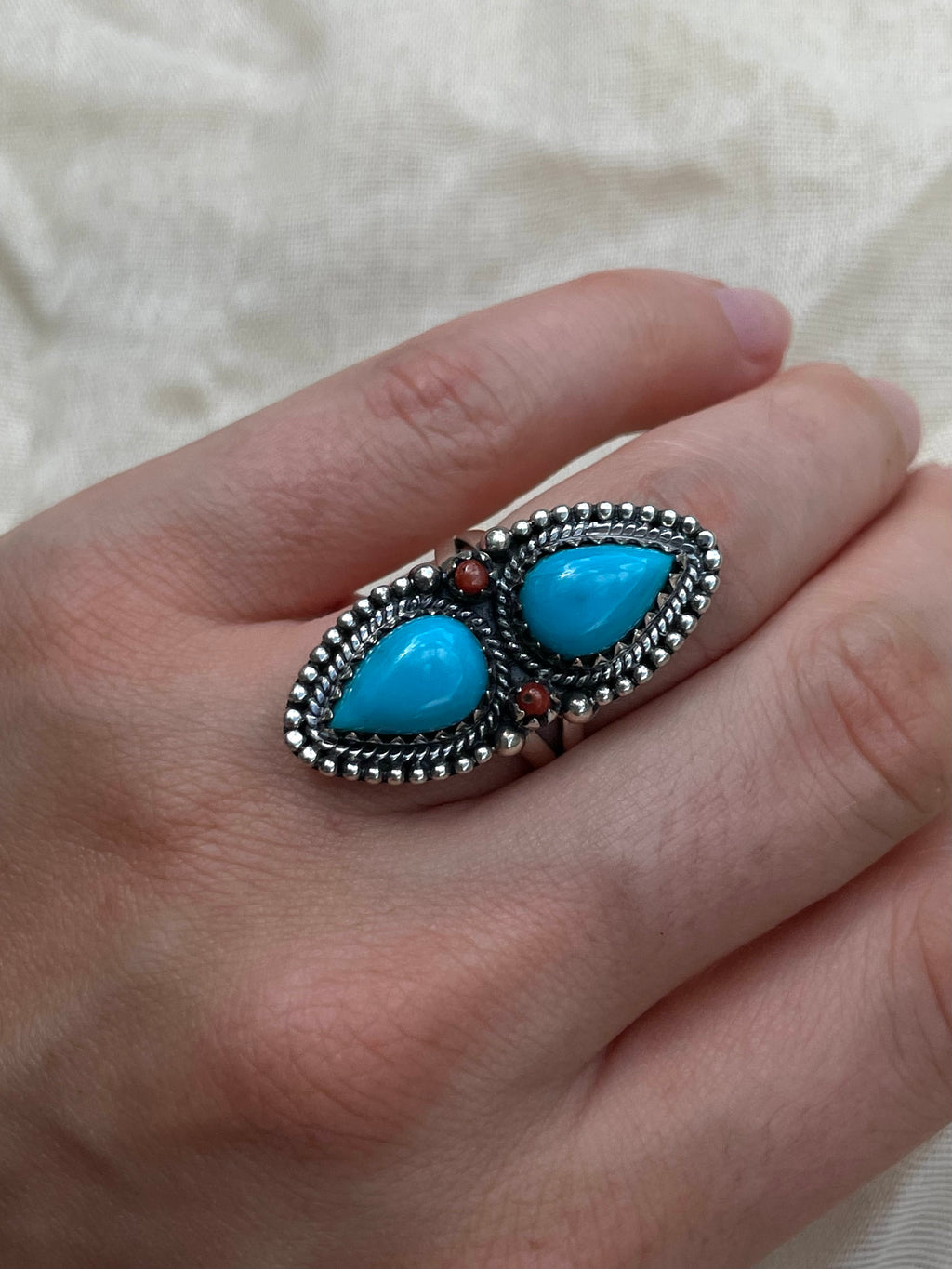 Turquoise Ring Size 7 | 925 Sterling Silver C586