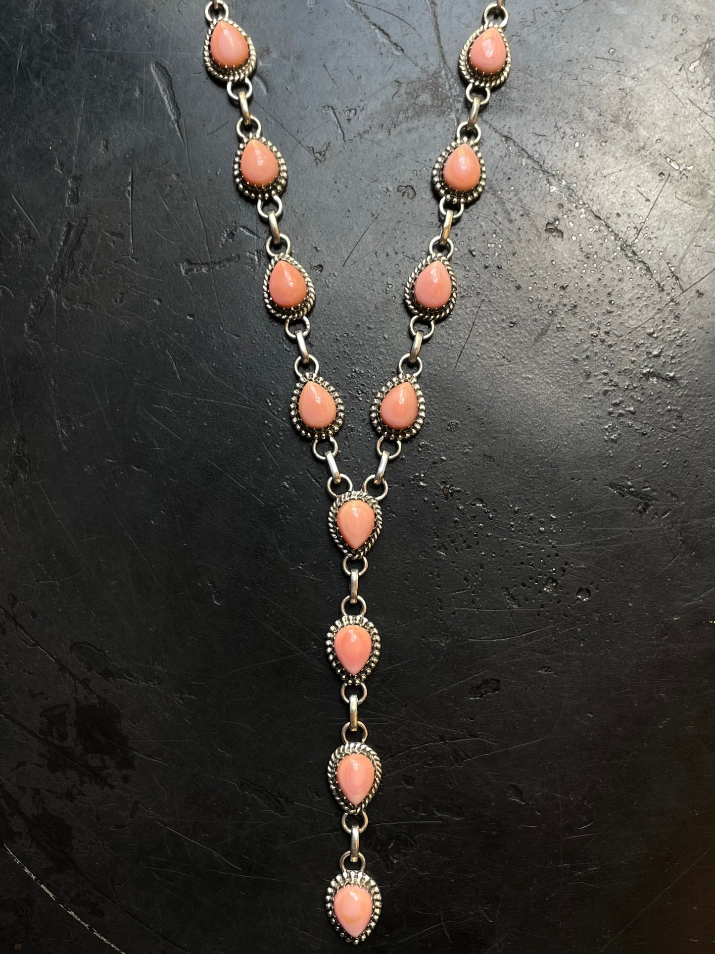 Pink Conch Necklace | 925 Sterling Silver E981